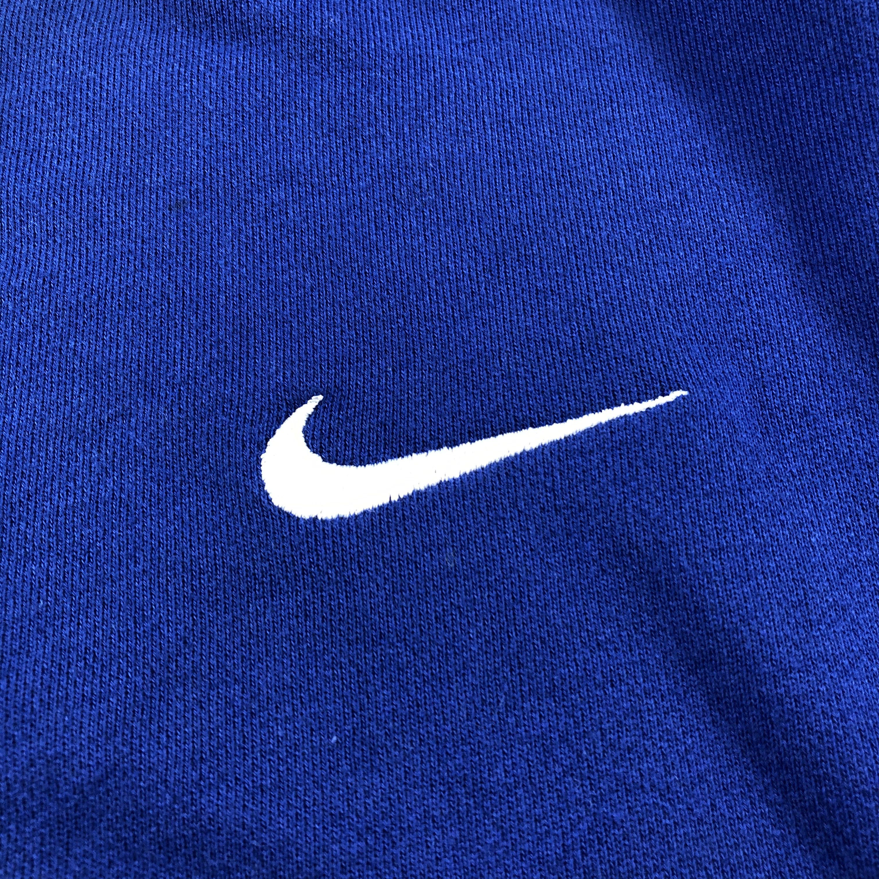 Nike Vintage Nike Swoosh Blue Sweatshirts F183 Size US M / EU 48-50 / 2 - 3 Thumbnail