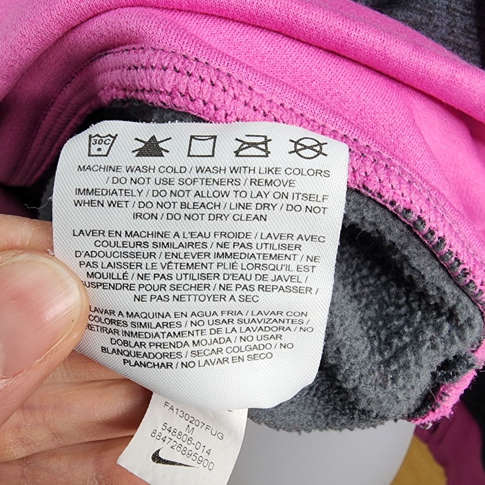 Nike Nike Therma Fit Gray & Purple Hooded Pull Over Sweatshirt M Size M / US 6-8 / IT 42-44 - 11 Thumbnail