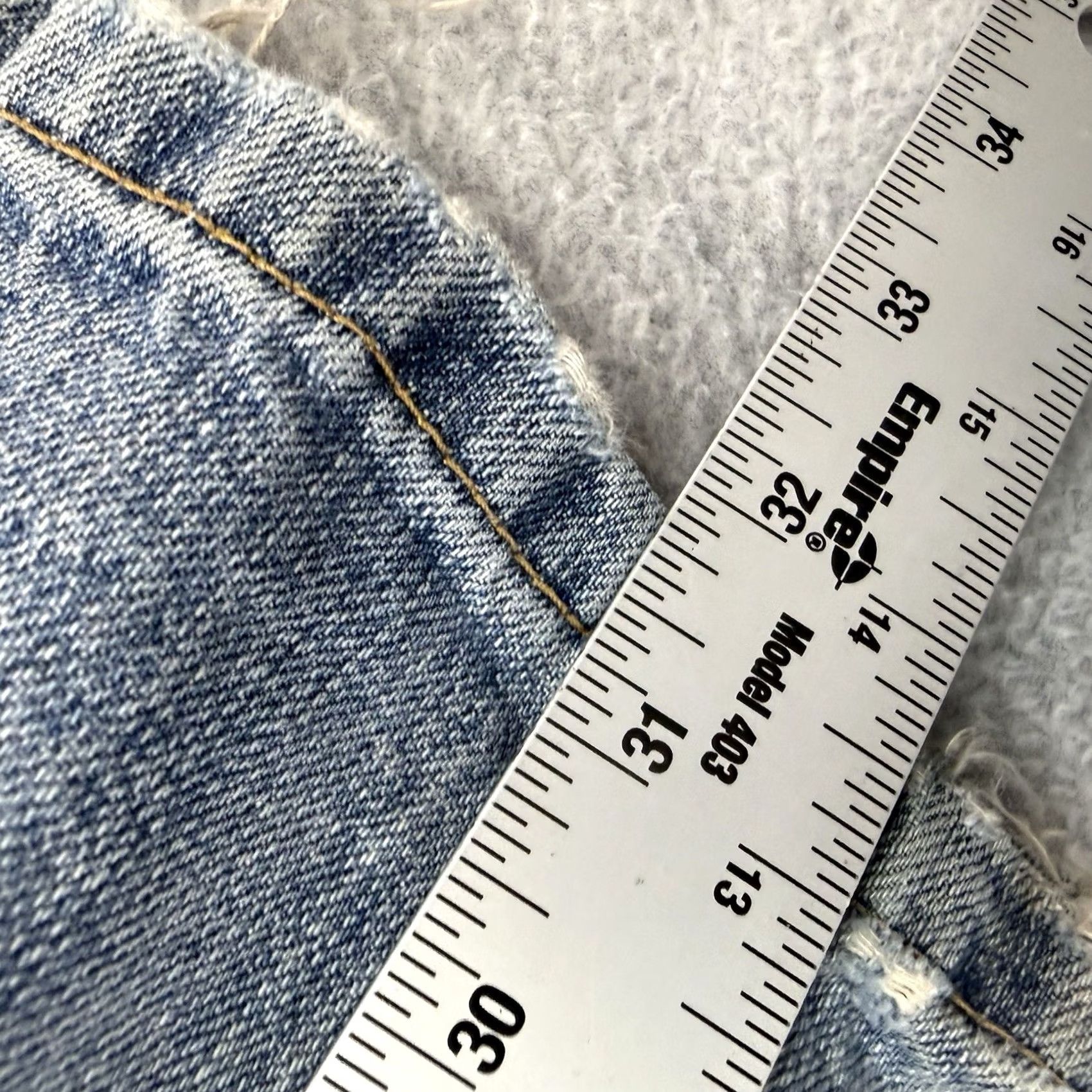 American Eagle Outfitters American Eagle Jeans Flared Distressed Size 8 Regular Blue 00s Women Size 30" / US 8 / IT 44 - 6 Thumbnail