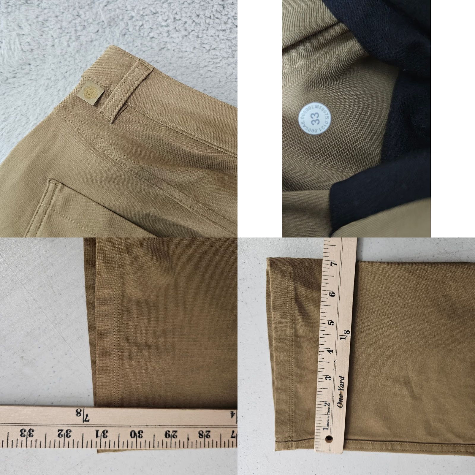 Lululemon Lululemon Pants Mens 33 Classic Fit 5-Pocket Chino Stretch Brown Size US 33 - 8 Thumbnail