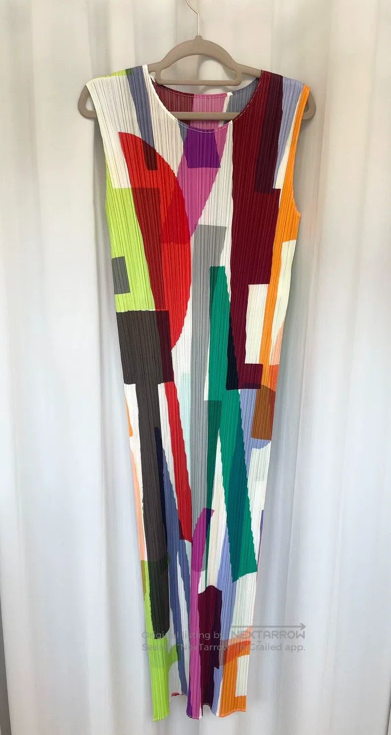 Issey Miyake Issey Miyake Color Block Dress Size M / US 6-8 / IT 42-44 - 1 Thumbnail