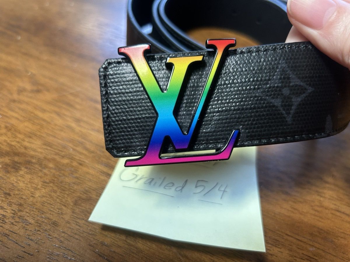 Louis Vuitton Louis Vuitton Initiales Reversible Monogram Rainbow Belt Size 44 - 2 Thumbnail