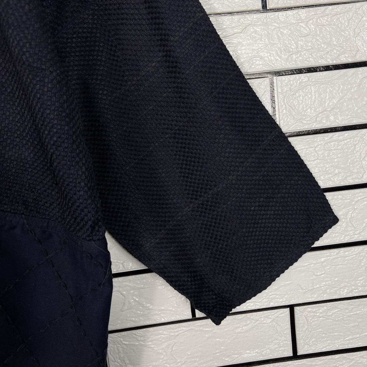 Japanese Brand Vintage Thick Weave KIMONO DarkBlue Hanten Jacket #4054-C184 Size US XL / EU 56 / 4 - 8 Thumbnail