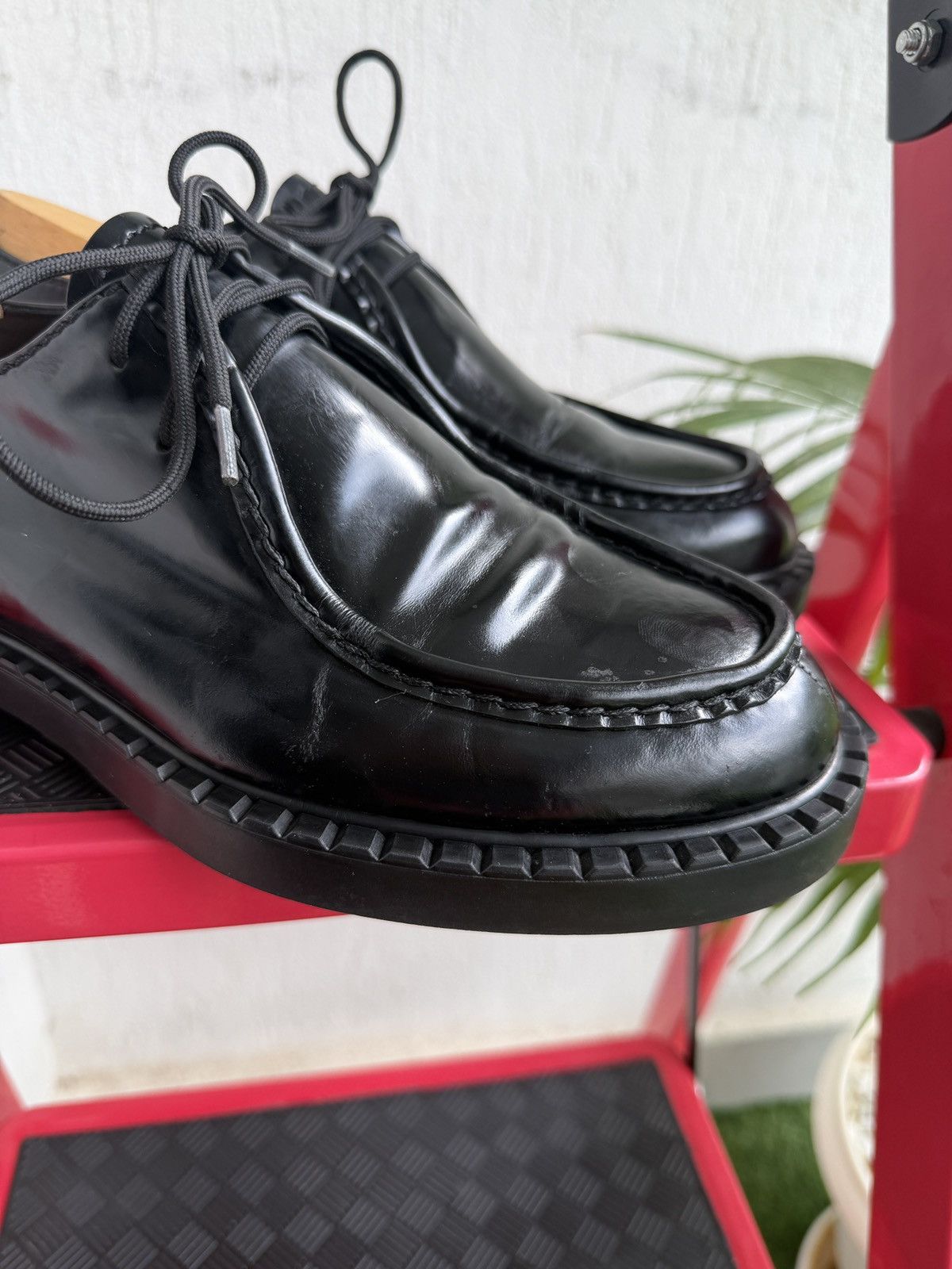 Prada brush leather loafers Size US 7 / EU 40 - 4 Thumbnail