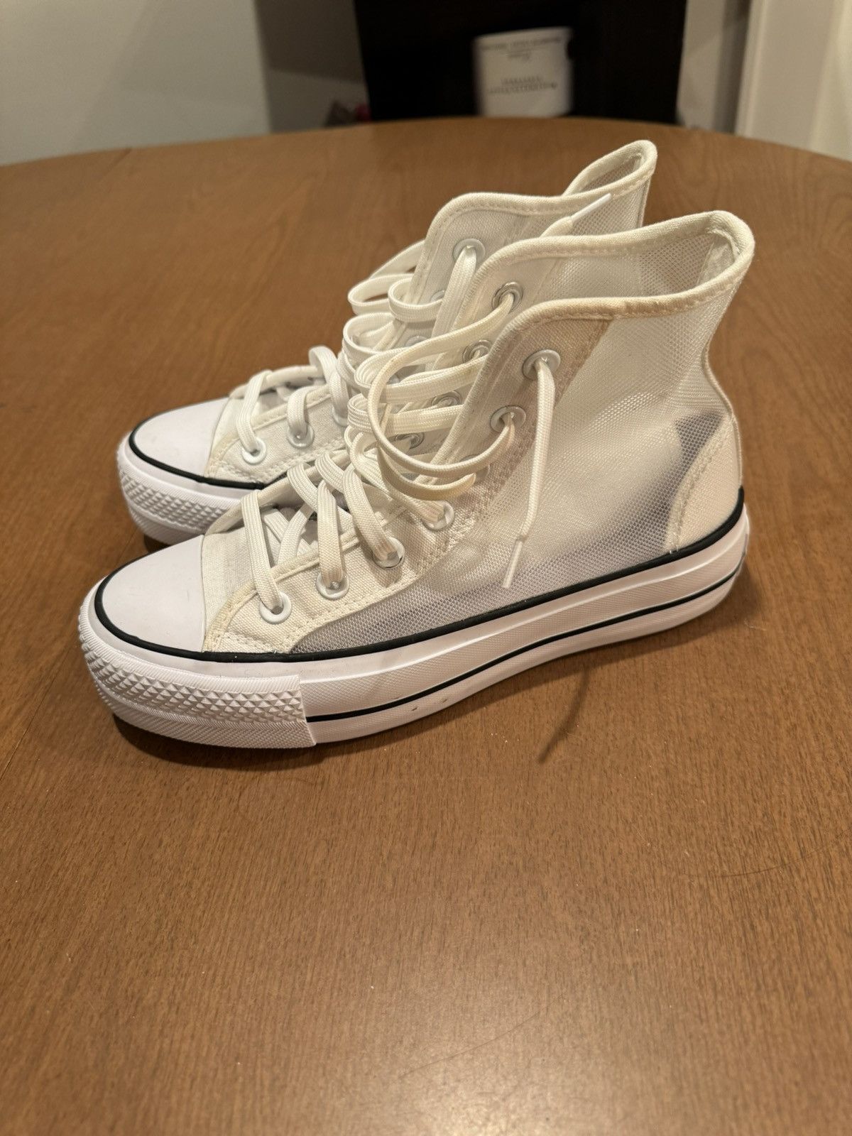 Converse White mesh Nike converse women’s size 6 Size US 6 / IT 36 - 10 Thumbnail
