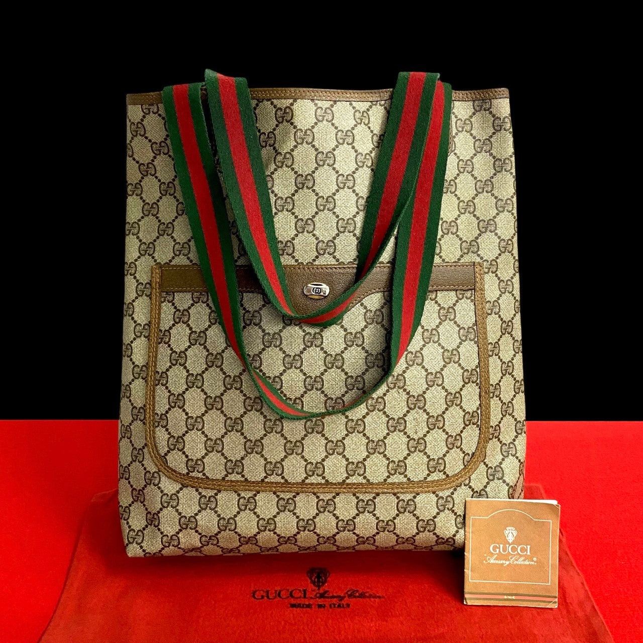 Gucci Gucci Tote Bag Brown PVC Size ONE SIZE - 1 Thumbnail