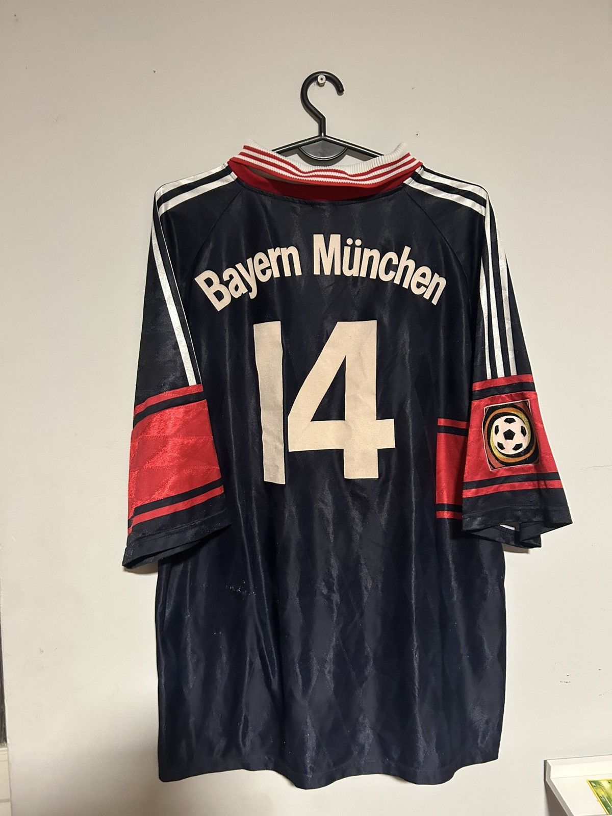 Adidas bayern zaragoza 1999 basler match football soccer Jersey Size US XL / EU 56 / 4 - 1 Thumbnail