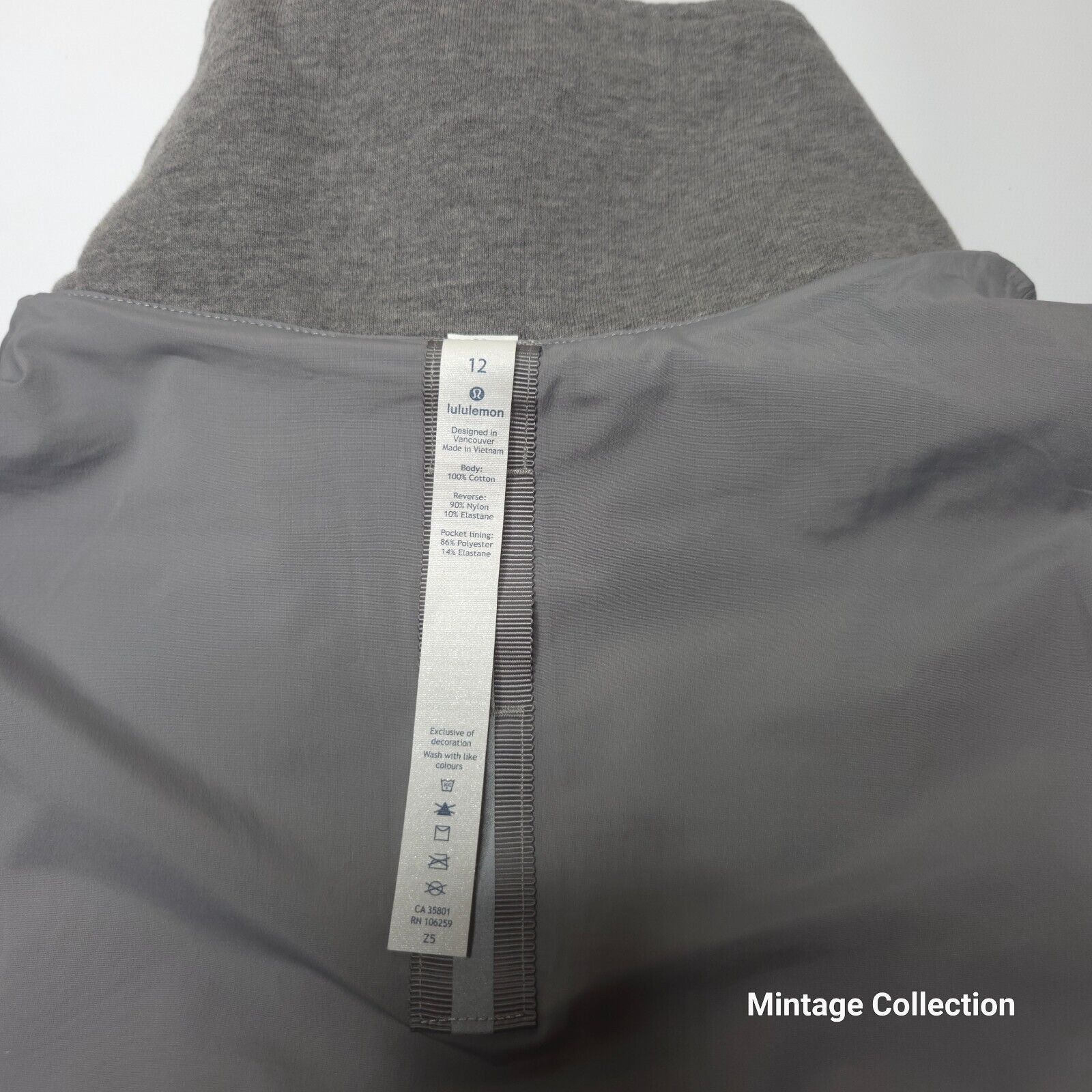 Lululemon Lululemon Forever Warm Jacket Gray Reversible Full Zip Sz 12 Size XL / US 12-14 / IT 48-50 - 11 Thumbnail