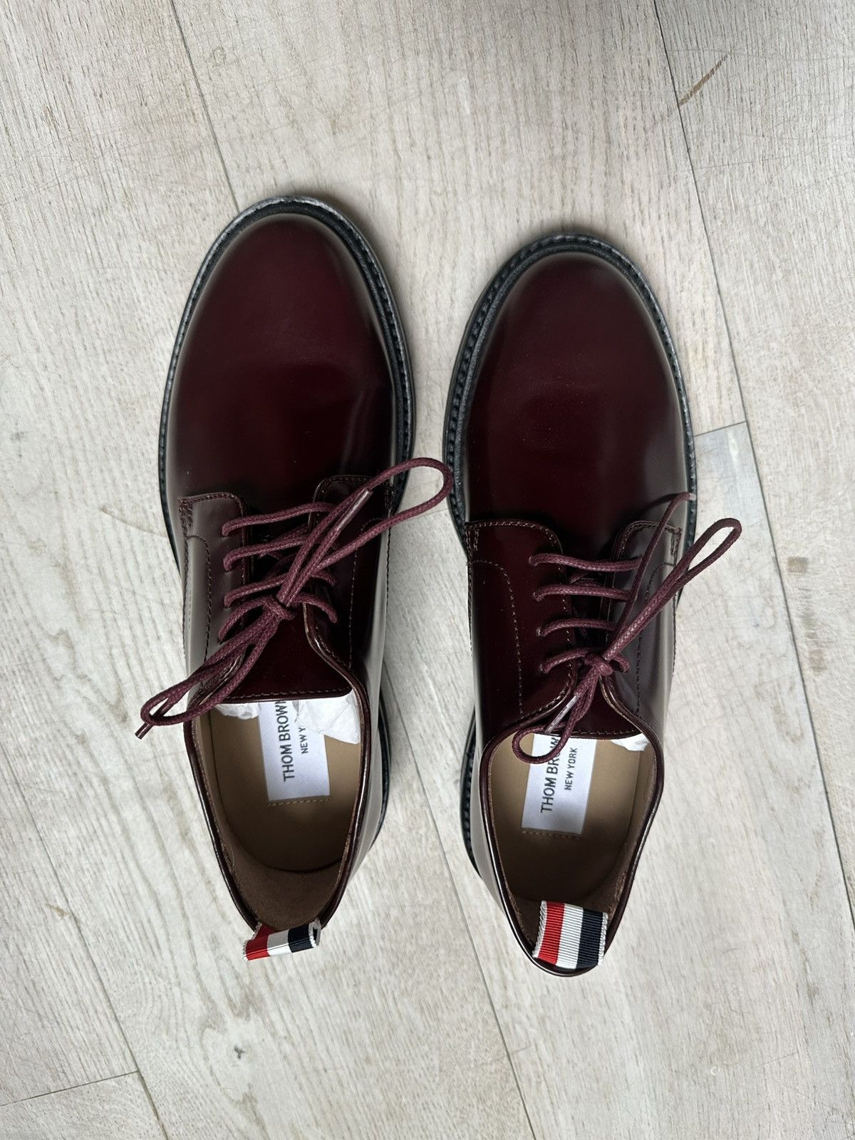 Thom Browne CALF LEATHER UNIFORM LACE UP SHOE Size US 9.5 / IT 39.5 - 4 Thumbnail