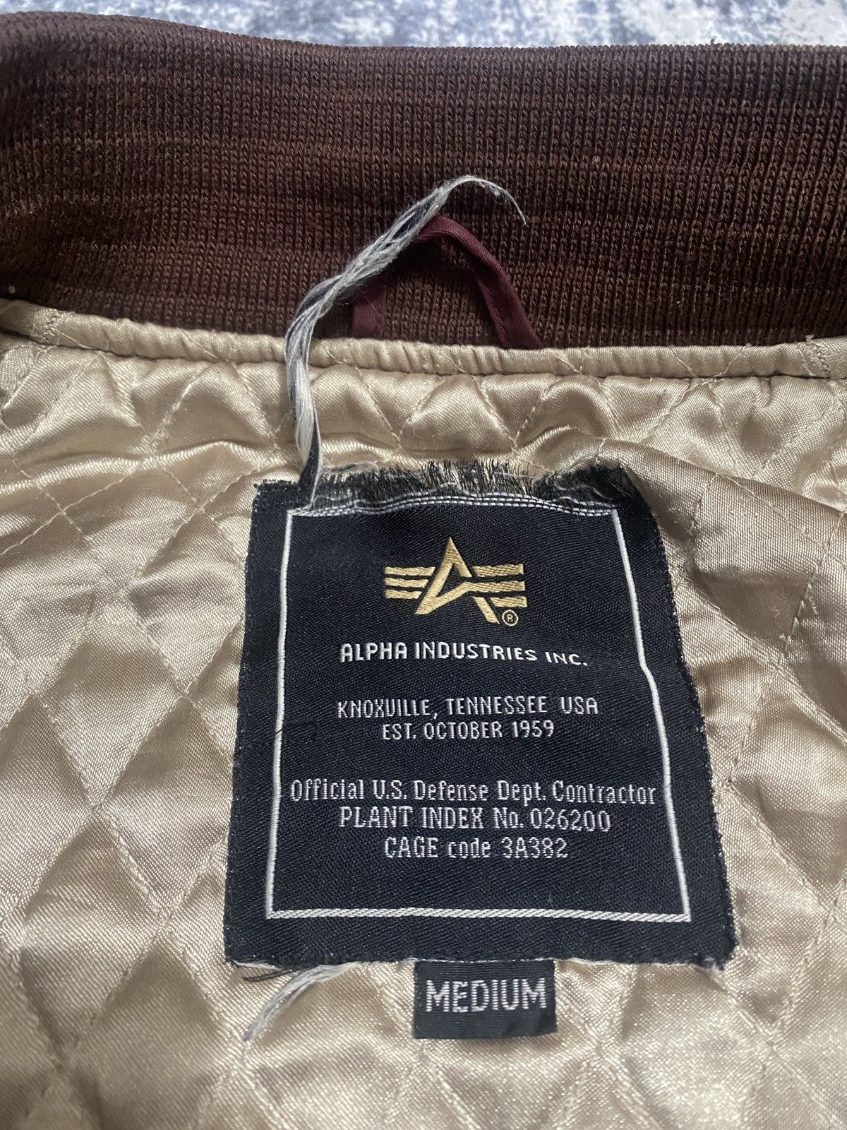 Alpha Industries Vintage alpha Industries baseball rare jacket with big logo Size US L / EU 52-54 / 3 - 2 Thumbnail