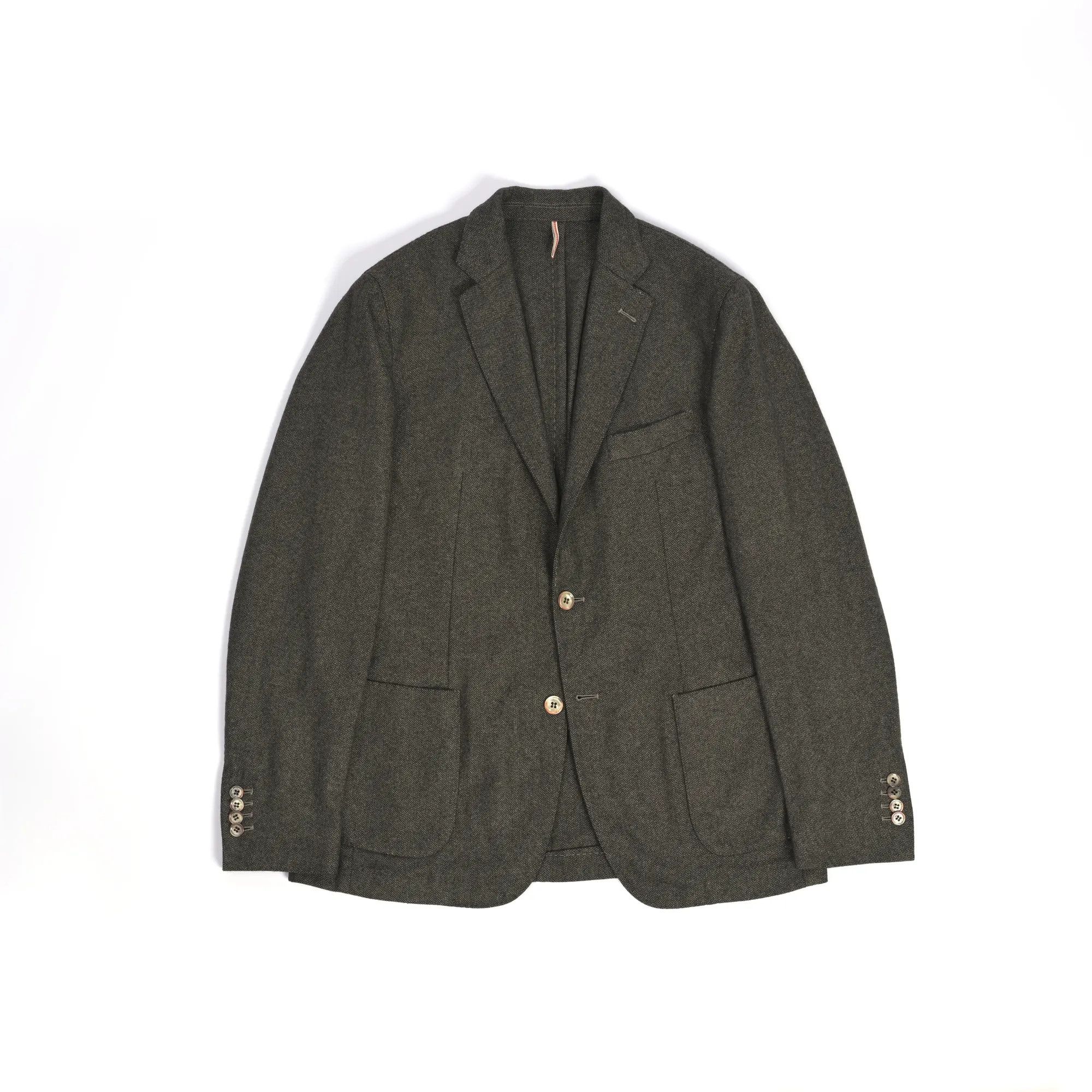 Other SANTANIELLO grey wool slack jacket (50 EU) Size 50R - 1 Thumbnail