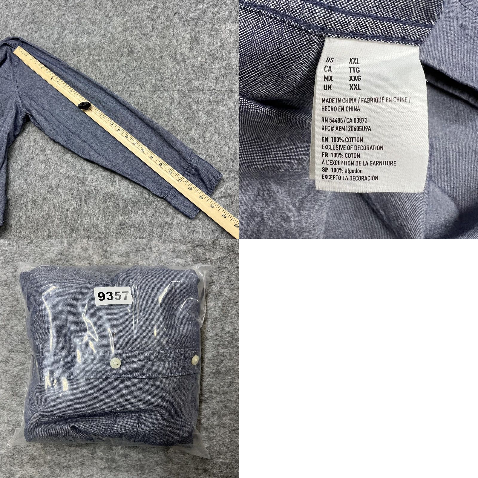 American Eagle Outfitters VINTAGE American Eagle Outfitters Shirt Mens 2XL Blue Button-Down Long Sleeve Classic Fit Soft Size US XXL / EU 58 / 5 - 8 Thumbnail