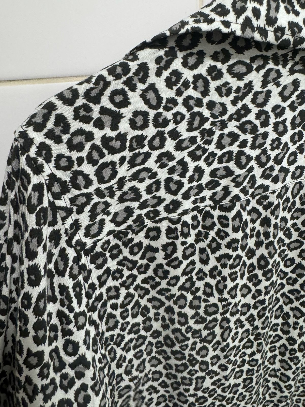 Celine Celine by hedi slimane leopard babycat button shirt Size US S / EU 44-46 / 1 - 5 Thumbnail