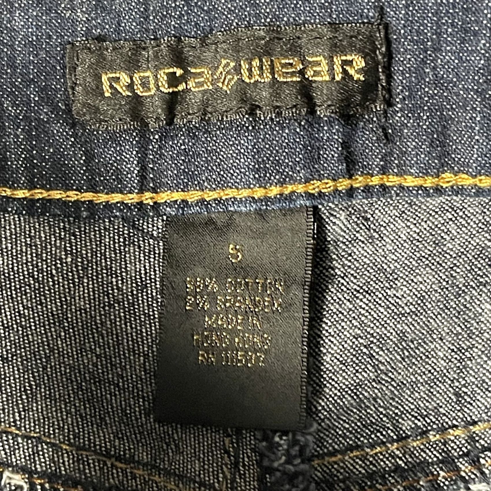 Rocawear Rocawear Jeans Womens 5 Blue Rinse Wash Straight Leg Stretch Denim Purple Back Size 27" / US 4 / IT 40 - 5 Thumbnail