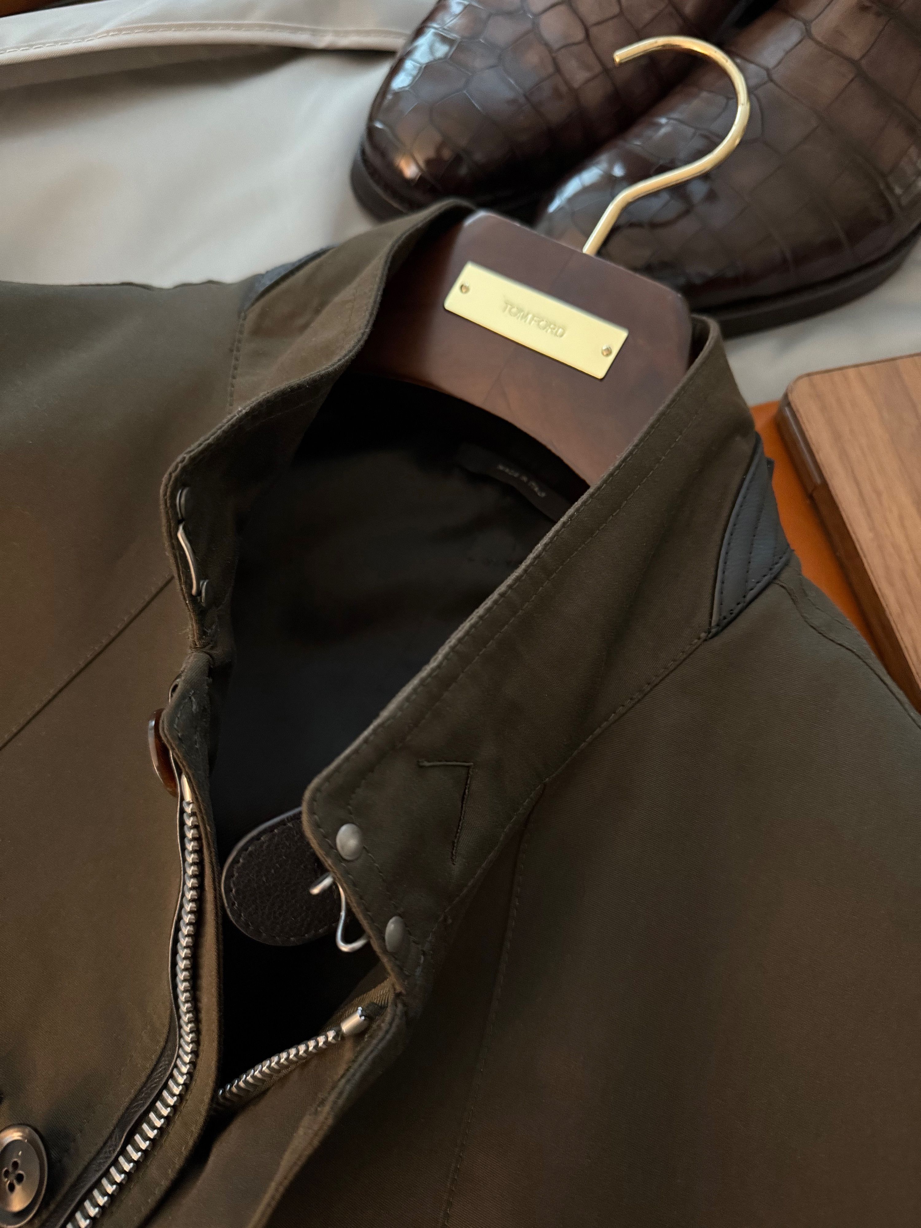 Tom Ford Ultimate New $5K w/tax Coveted Leather Accents Field Jacket Size US L / EU 52-54 / 3 - 18 Thumbnail
