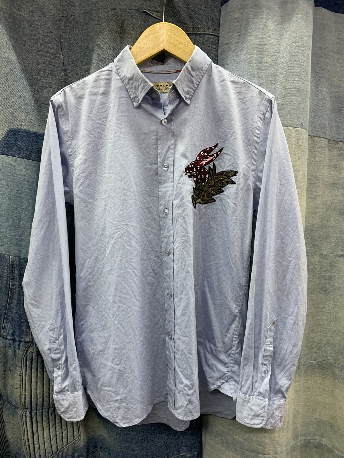 Burberry × Designer × Vintage Burberry london england shirts embroidered Size US M / EU 48-50 / 2 - 2 Thumbnail