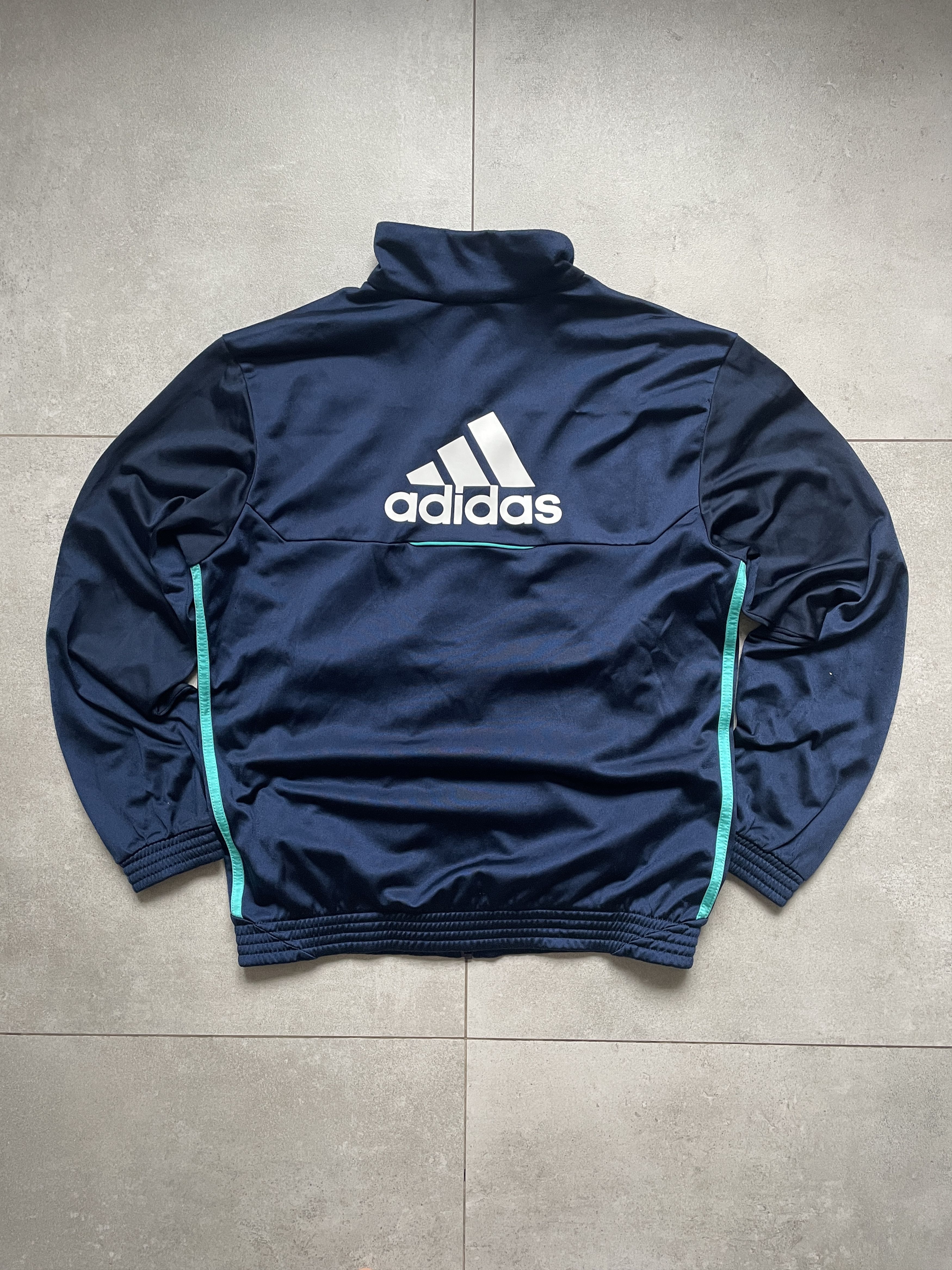 Adidas Y2K ADIDAS NAVY TEAL BLOKECORE TRACKSUIT Size US XL / EU 56 / 4 - 2 Thumbnail