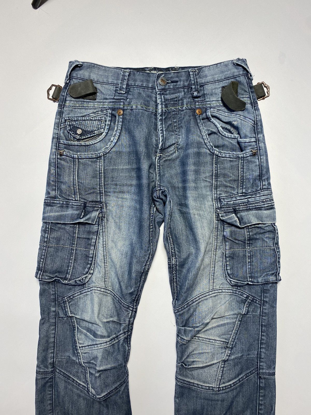 Vintage Vintage Y2k Police cargo jeans Kanye West style size 30 Size US 30 / EU 46 - 14 Thumbnail