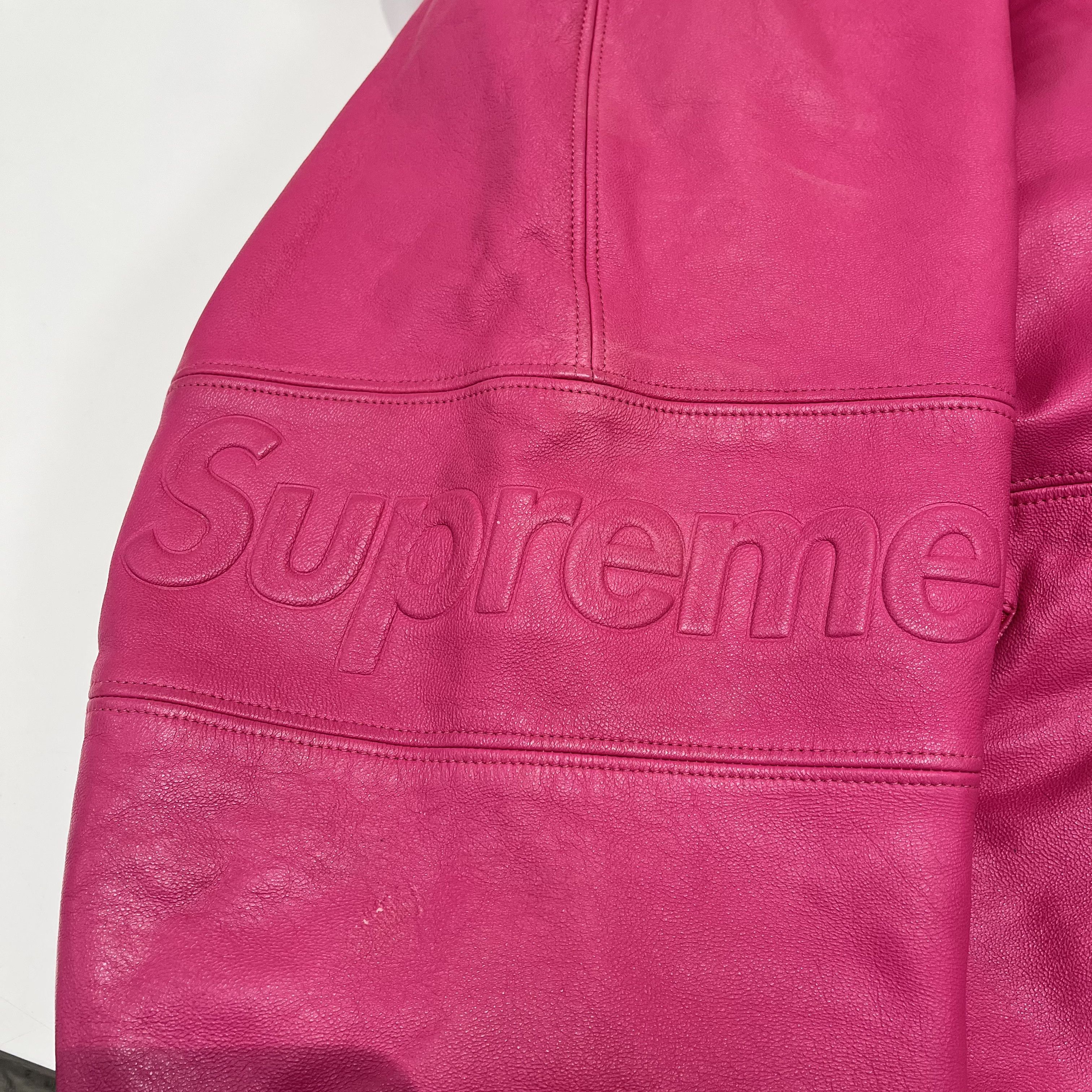 Supreme Supreme GORE-TEX Leather Jacket Magenta Size US S / EU 44-46 / 1 - 3 Thumbnail