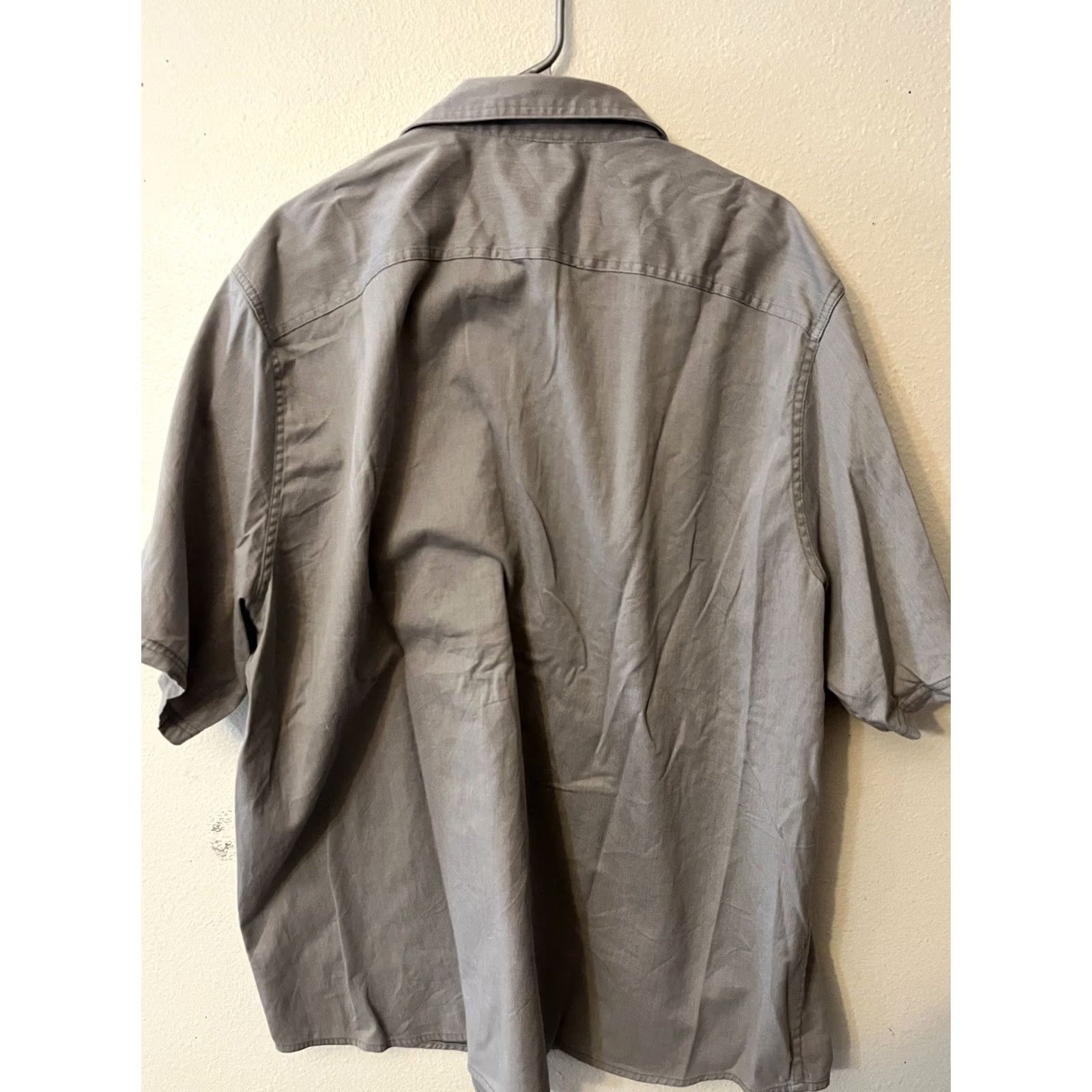 Wrangler Wrangler Shirt Men Size 2XL Short Sleeve Button Down Gray Flawed Ink Size US XXL / EU 58 / 5 - 2 Thumbnail