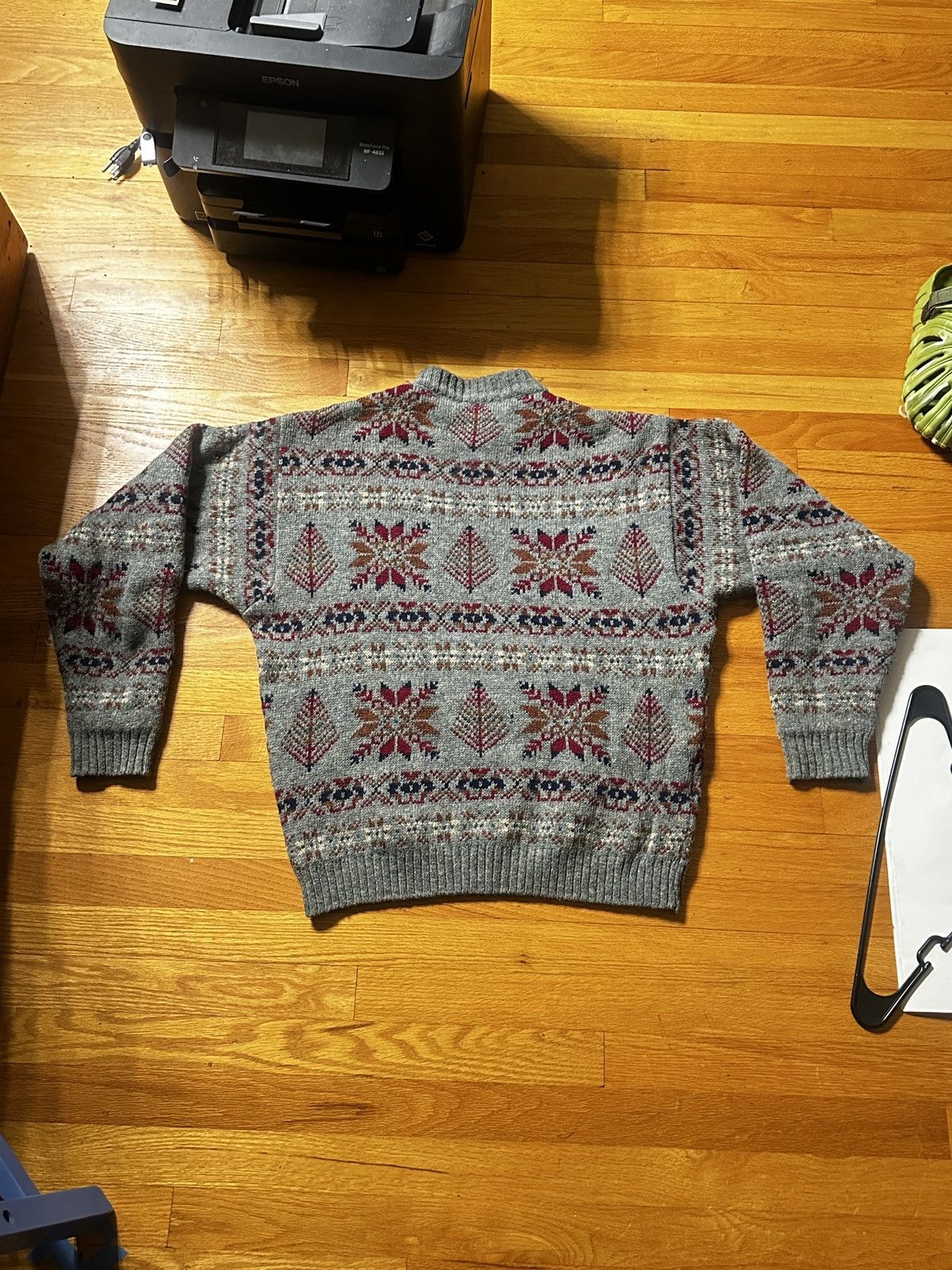 Abercrombie & Fitch Vintage Abercrombie & Fitch Shetland Wool Sweater Size US L / EU 52-54 / 3 - 3 Thumbnail
