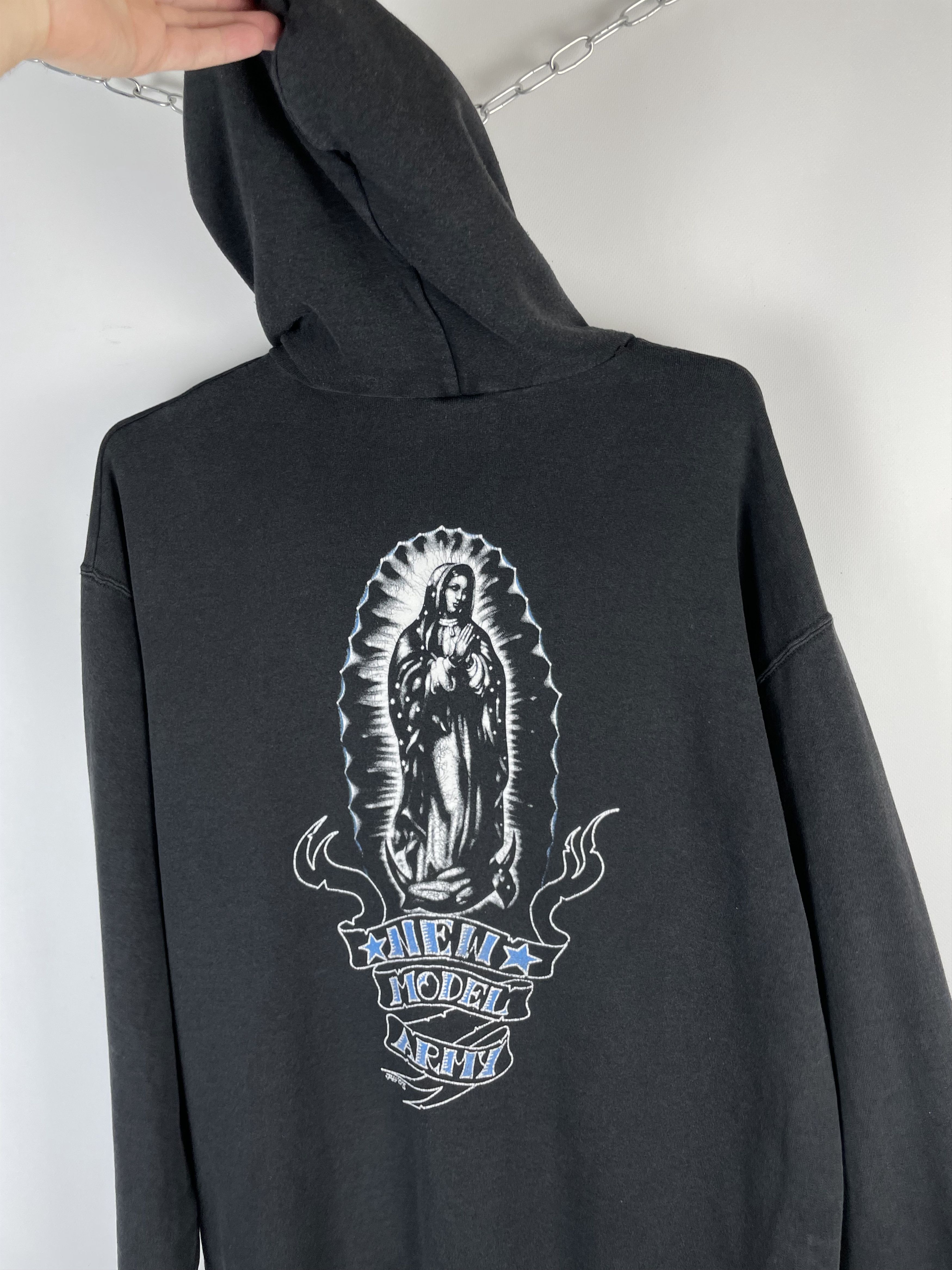 Band Tees × Vintage VTG Distress NEW MODEL ARMY World Tour 2003 Hoodies Size US XL / EU 56 / 4 - 3 Thumbnail