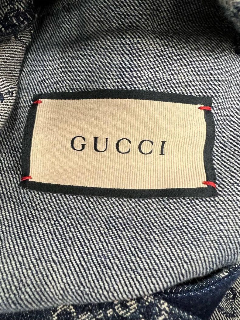 Gucci Gucci Old flower full LOGO denim jacket 2503-Nextarrow Size US M / EU 48-50 / 2 - 5 Thumbnail