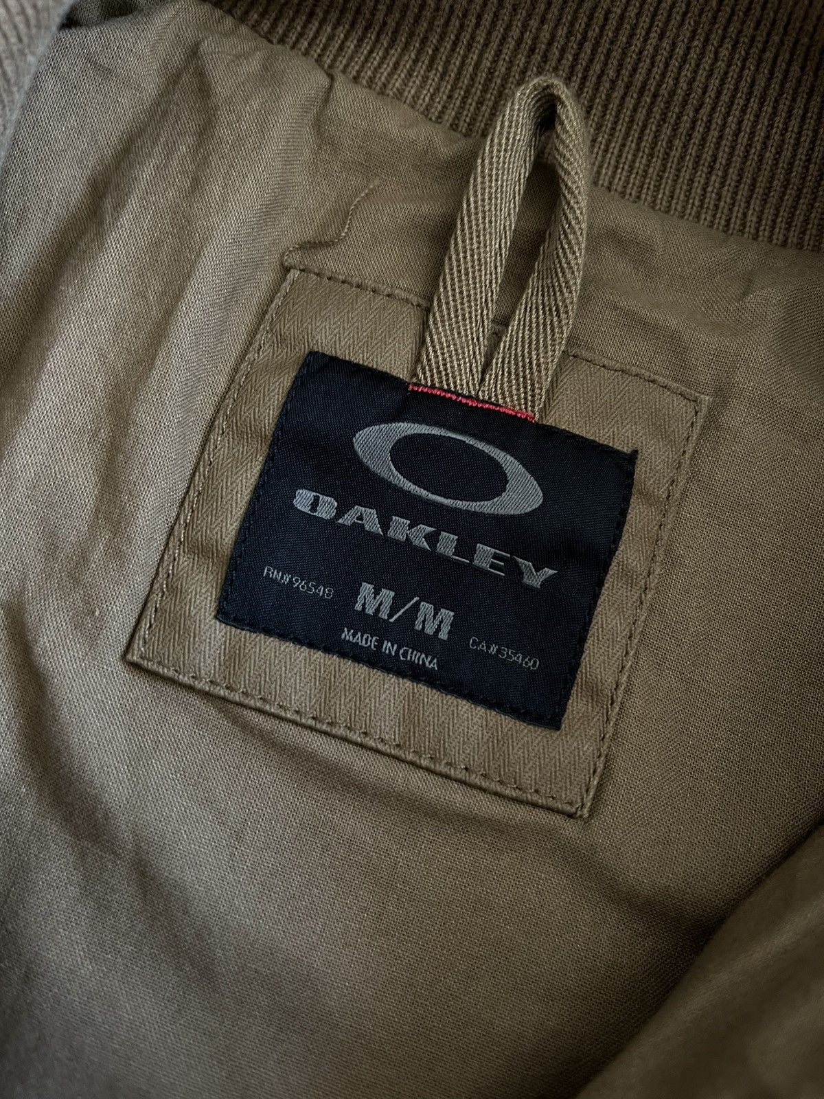 Oakley Oakley Waxed Jacket Olive Military Style Metal Logo Size M Size US M / EU 48-50 / 2 - 11 Thumbnail