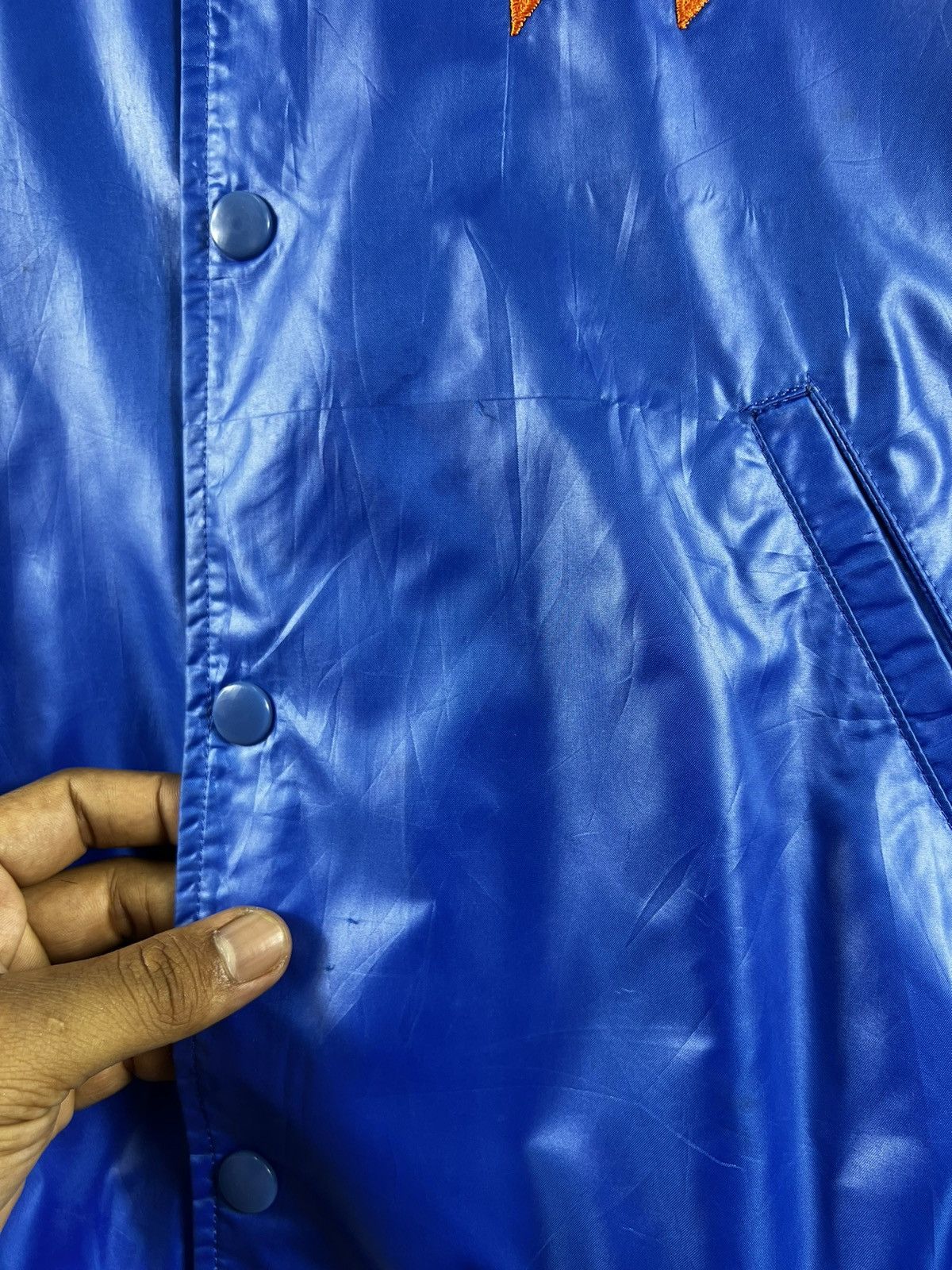 Descente 🔥 "WINGS" BASEBALL TEAM NYLON VARSITY JACKET - L Size US M / EU 48-50 / 2 - 12 Thumbnail