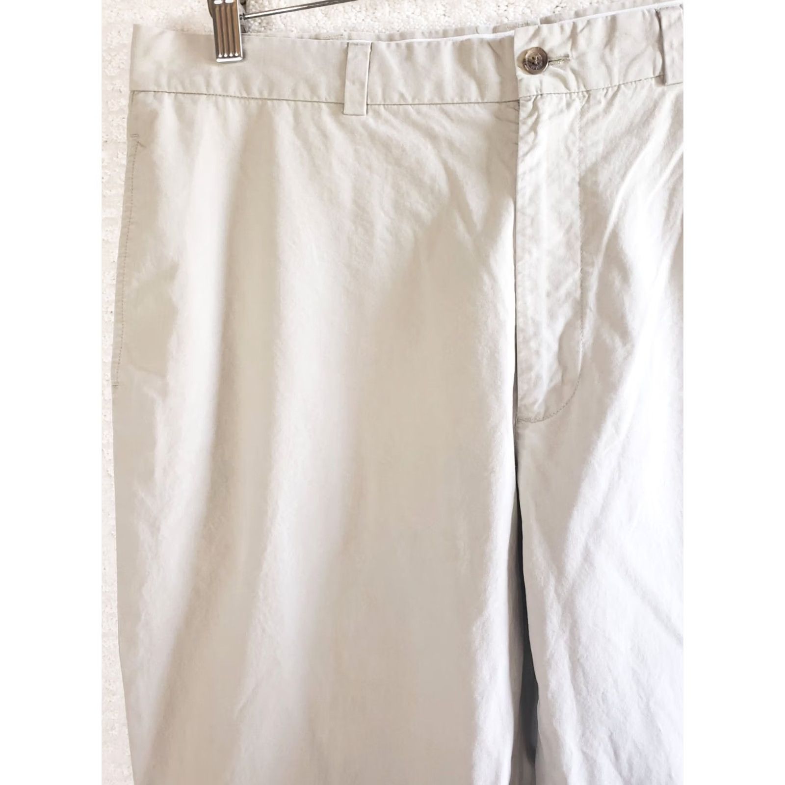 Brooks Brothers Brooks Brothers 346 Khaki Chino Pants Beige Flat Front Men's Size 34 x 28" 30" Tag Flat Front Classic Fit Regular Pants Mens Beige Size US 34 / EU 50 - 3 Thumbnail