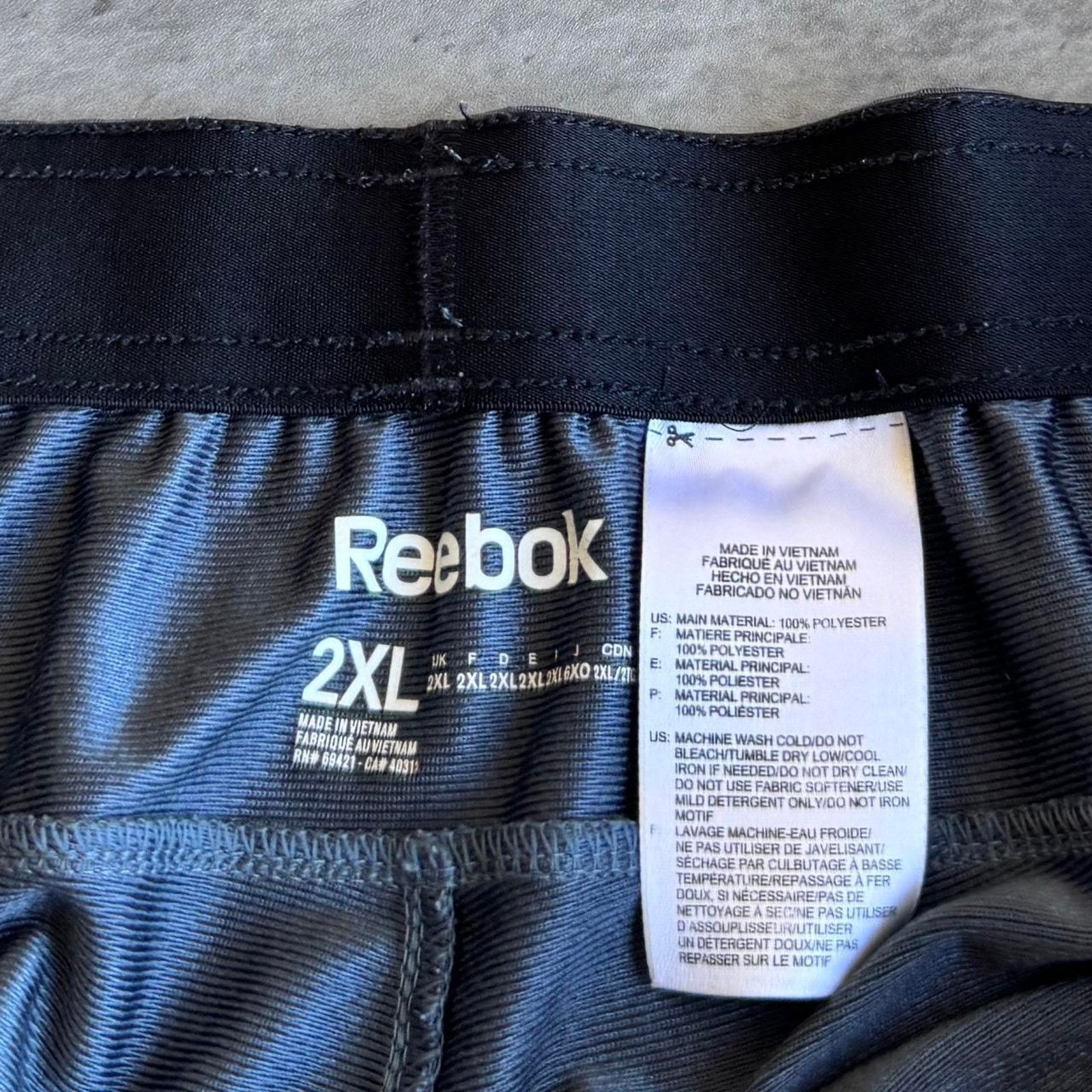 Reebok × Vintage Vintage Y2K Reebok Dark Grey Baggy Grunge Opium Sweatpants Size US 42 / EU 58 - 4 Thumbnail
