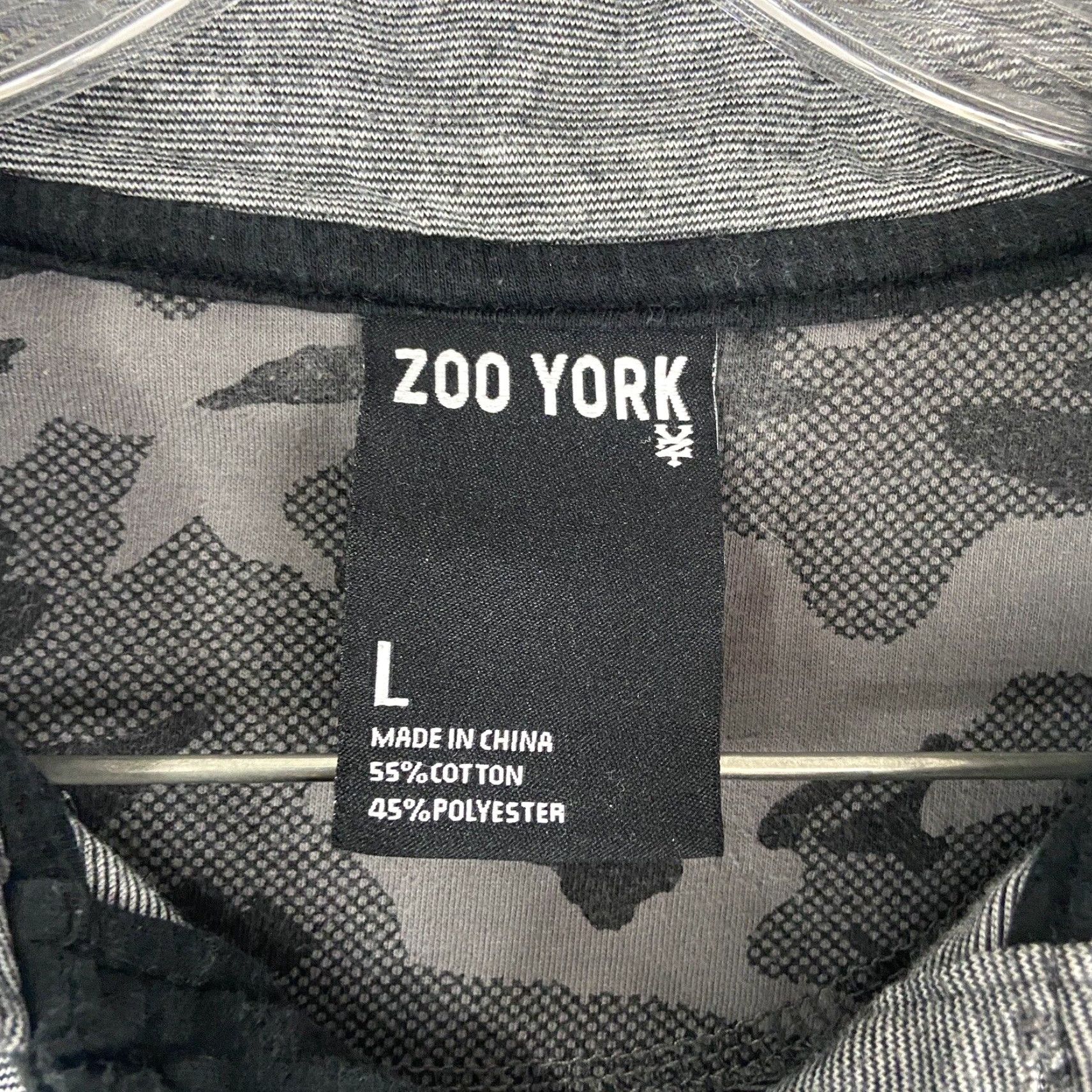 Zoo York Zoo York Striped Polo Shirt Gray Adult Large Mens Size US L / EU 52-54 / 3 - 6 Thumbnail