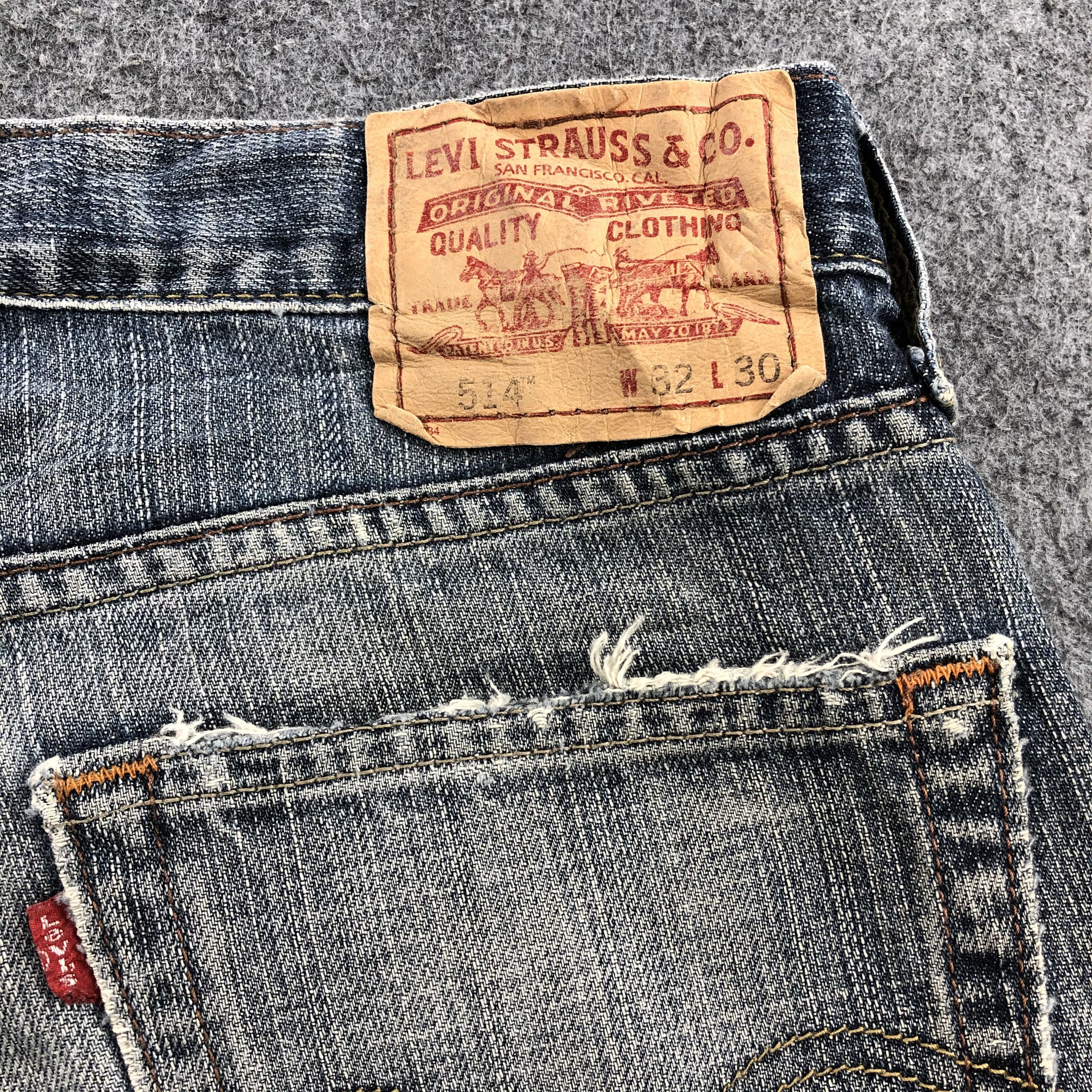 Levi's Vintage Distress Levis 514 Jeans-JM1144 Size US 33 - 6 Thumbnail