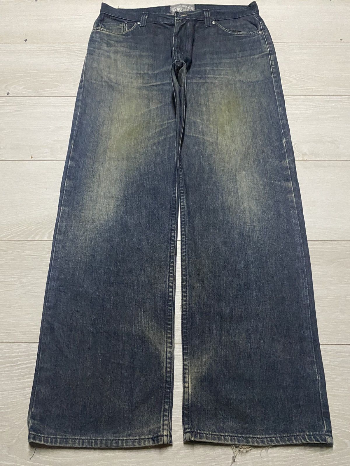 Stussy Vintage Stussy Garment WorkGear Mud Wash Baggy Jeans Size US 35 - 1 Thumbnail
