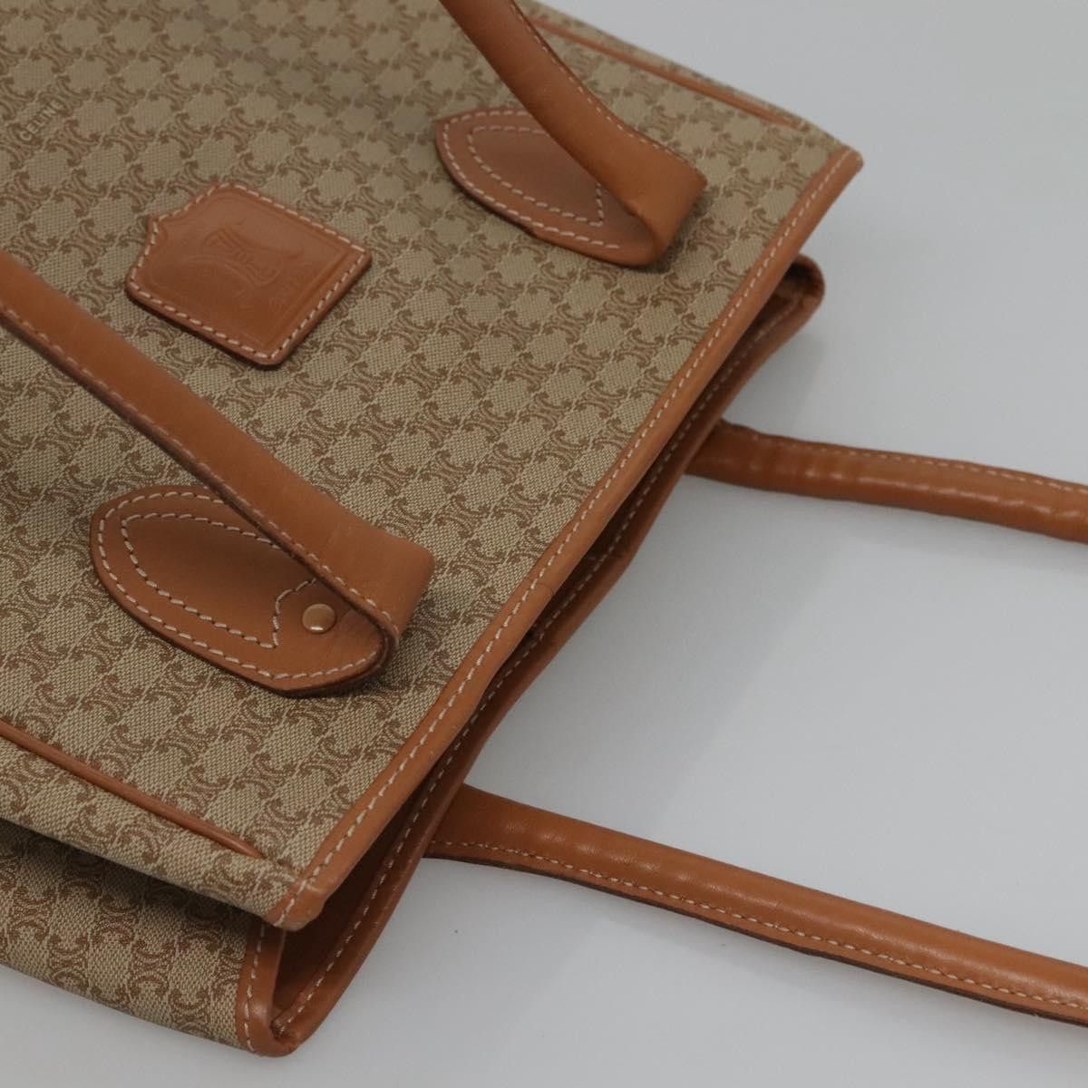 Celine CELINE Macadam Canvas Tote Bag Pvc Beige Gold Size ONE SIZE - 6 Thumbnail