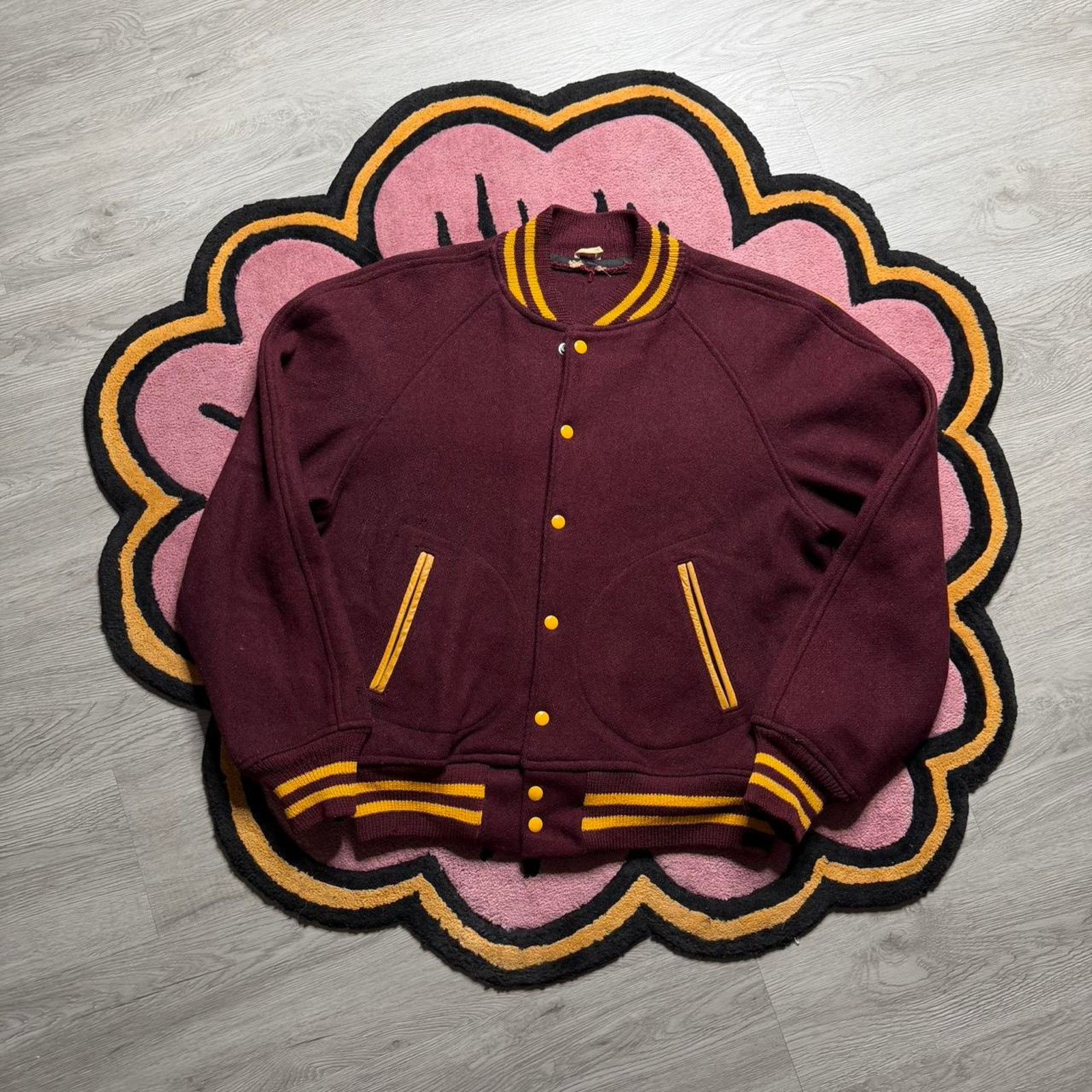 Vintage Vintage 60s Arlington High School Wool Varsity Bomber Jacket Size US M / EU 48-50 / 2 - 1 Thumbnail