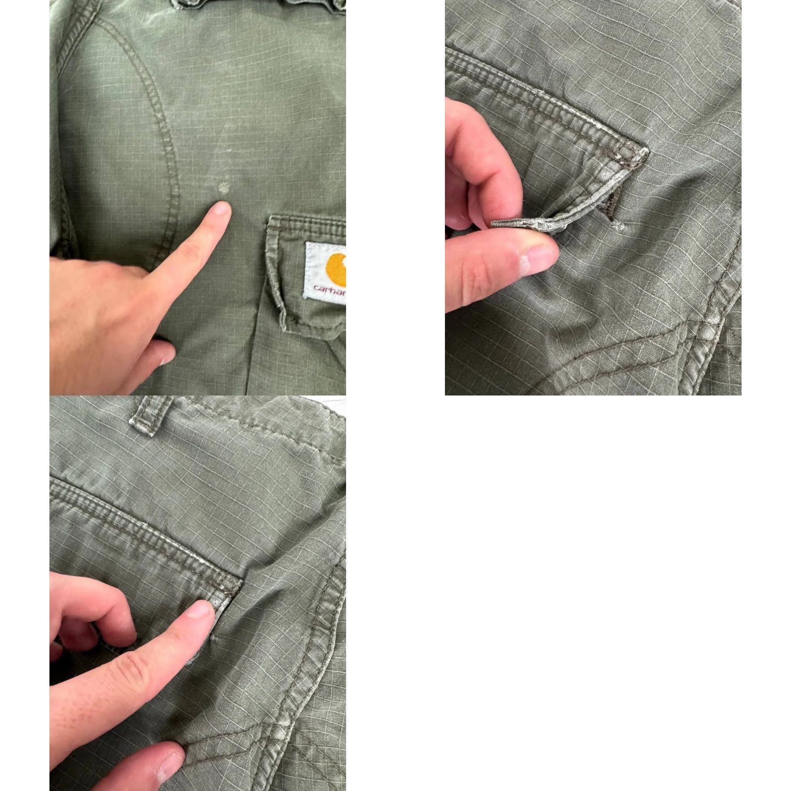Carhartt VINTAGE Carhartt WIP Cargo Pants Work Distressed 34/32 Green Pants Mens 34/32 Green Cargo Workwear Casual Carhartt WIP Vintage - do not add new info Size US 34 / EU 50 - 10 Thumbnail