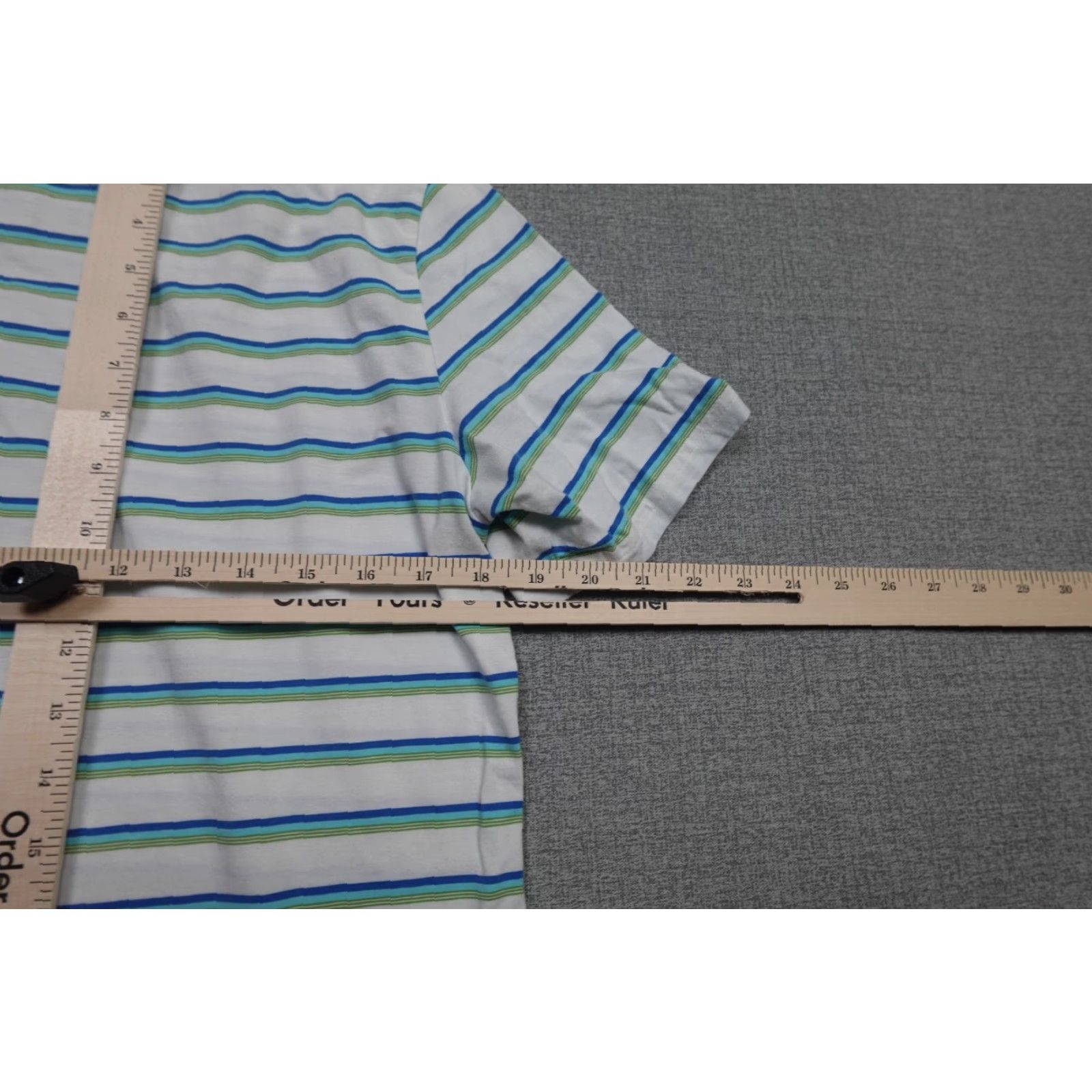 Vintage Criquet Polo Mens White Striped Golf Performance Stretch Comfort Short Sleeve Polo Mens White Striped Golf Size US M / EU 48-50 / 2 - 7 Thumbnail