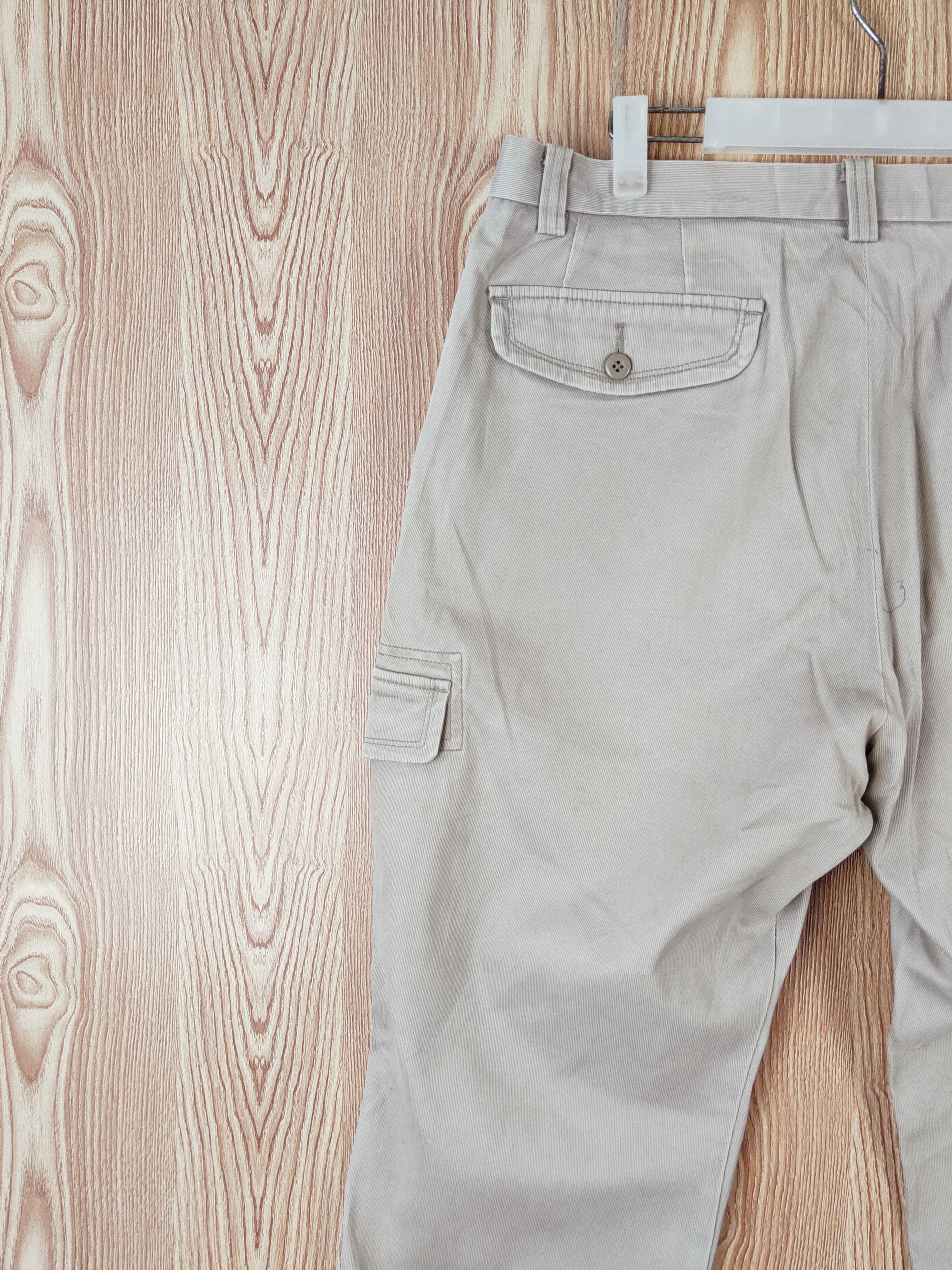 Japanese Brand Topvalu Beige Multipocket Tactical Cargo Pants #W453 Size US 36 / EU 52 - 8 Thumbnail