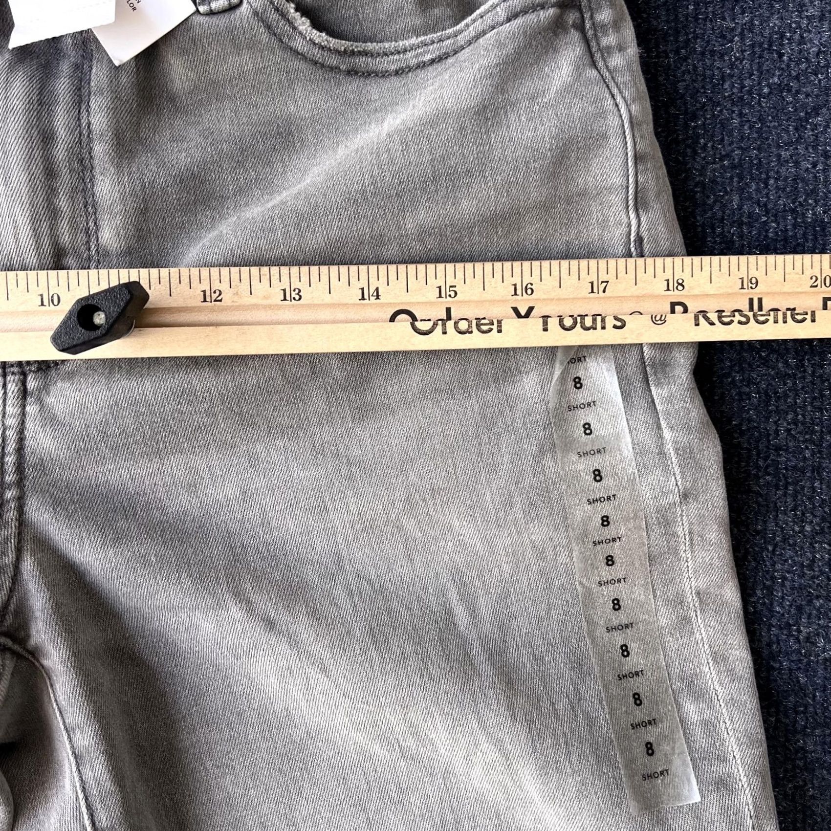 Vintage American Eagle Jeans Womens 8 29W Short Charcoal Hi-Rise Jegging Distressed 3963 Size 30" / US 8 / IT 44 - 7 Thumbnail