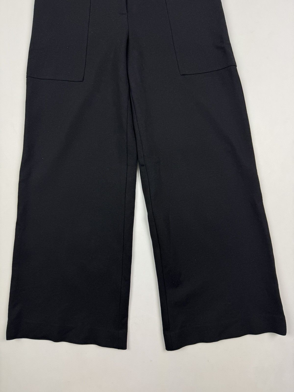 Other Liviana Conti Wide-Leg Black Sweat Pants Size 28" / US 6 / IT 42 - 2 Thumbnail