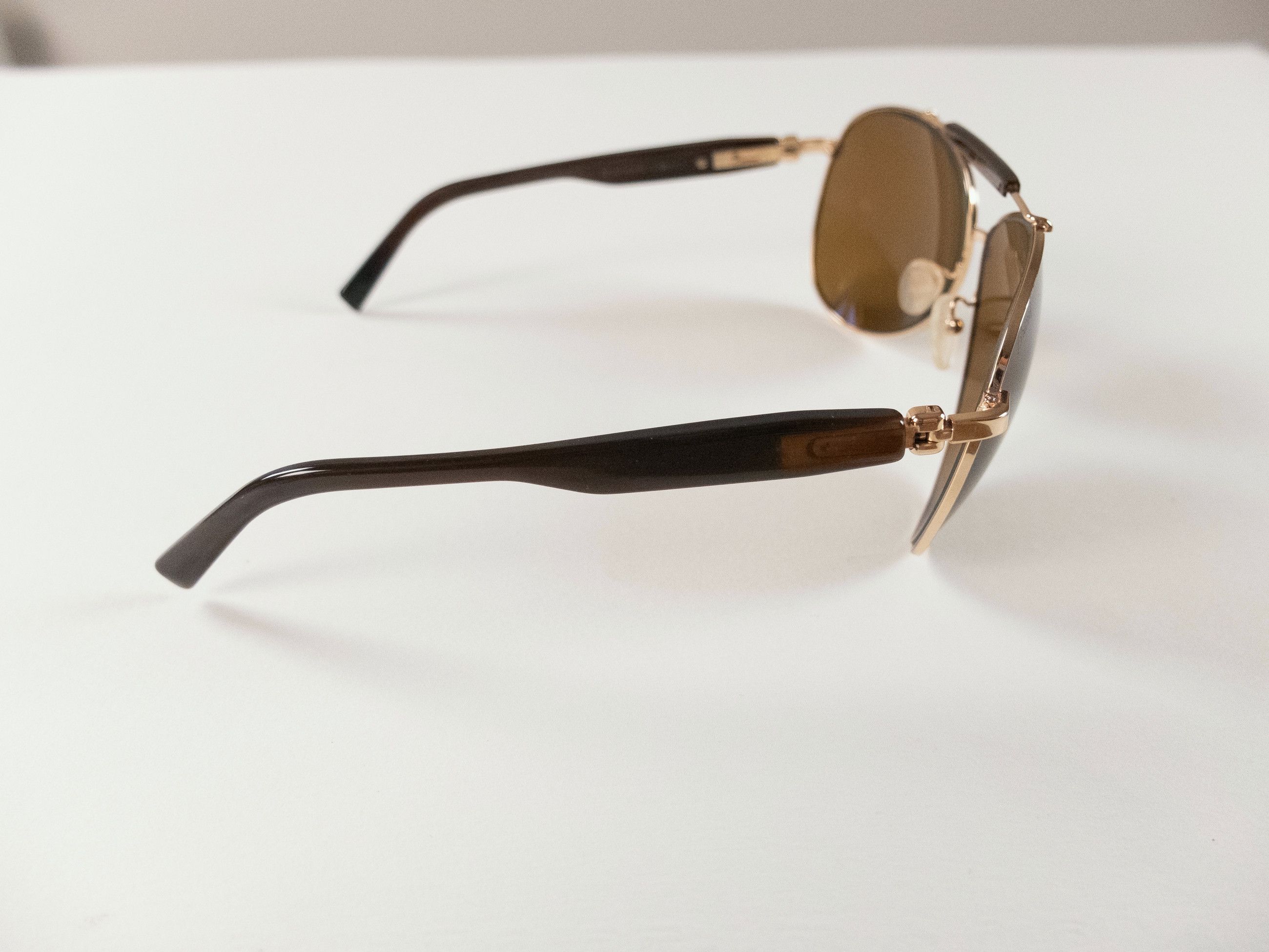 Brioni BRIONI handmade metal aviator sunglasses with real horn arms Size ONE SIZE - 4 Thumbnail