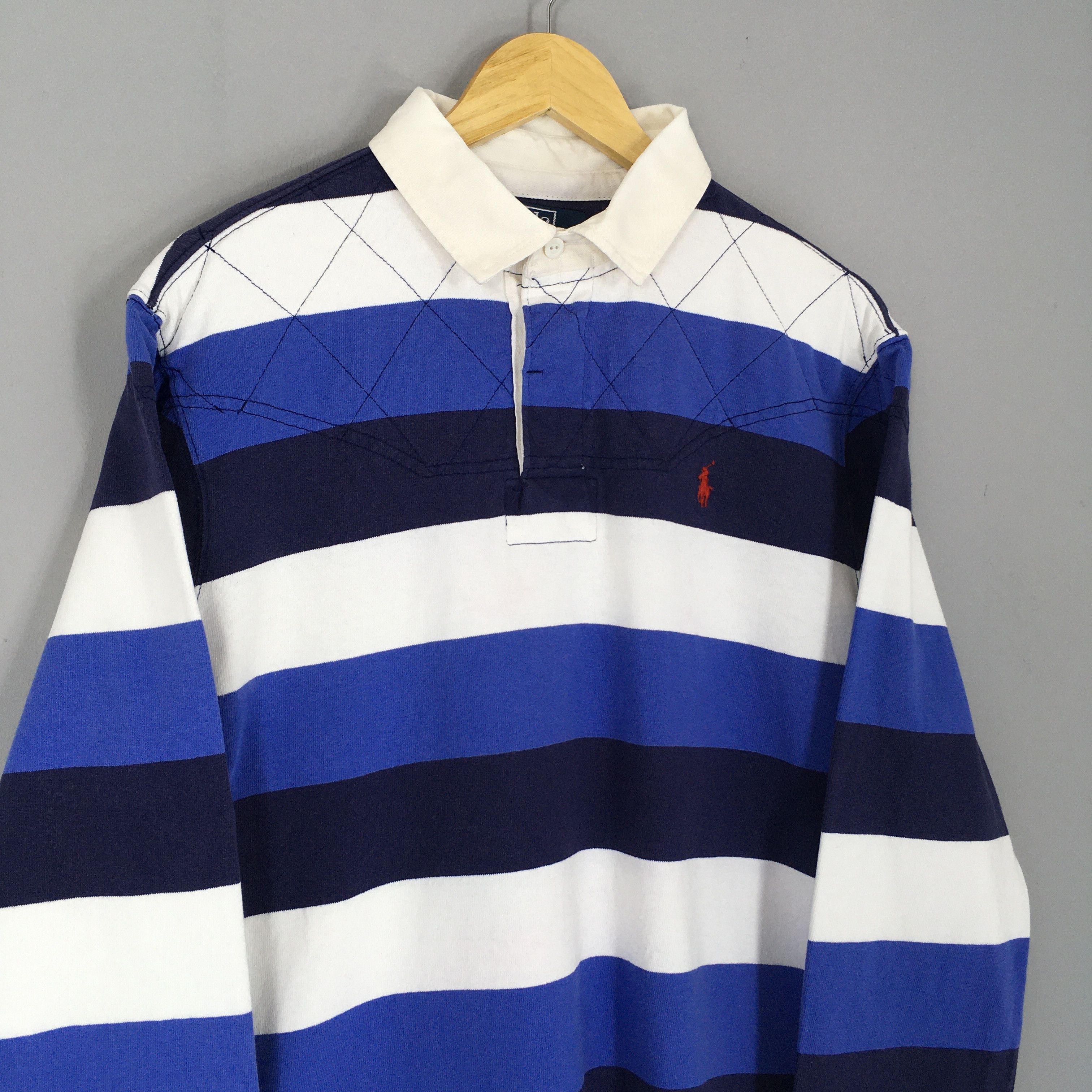 Polo Ralph Lauren × Rugby Ralph Lauren Vintage 90s Polo Ralph Lauren Rugby Shirt Large Size US L / EU 52-54 / 3 - 4 Thumbnail