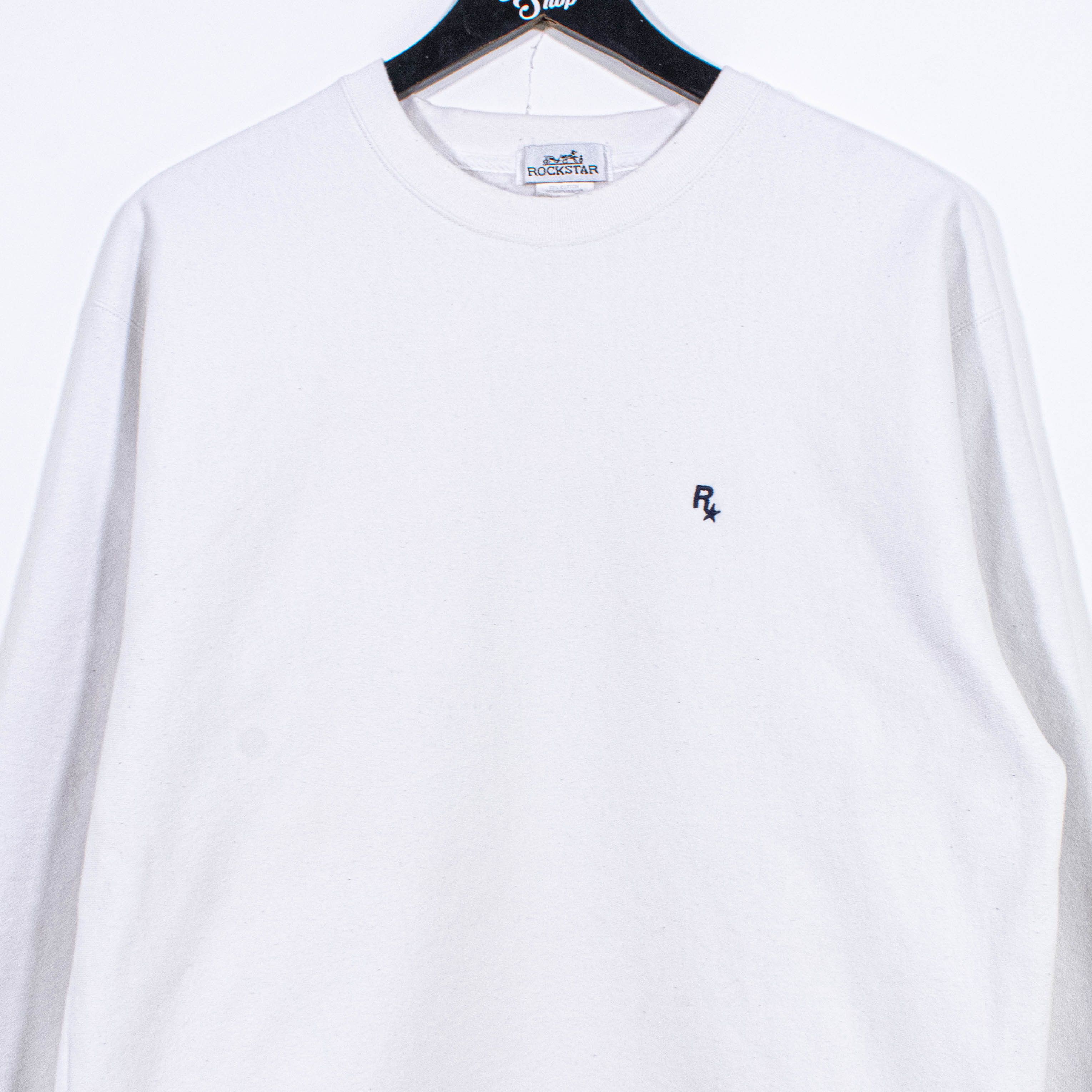 Vintage Rockstar Games Logo Crewneck Sweatshirt White Promo Rare Size US L / EU 52-54 / 3 - 3 Thumbnail