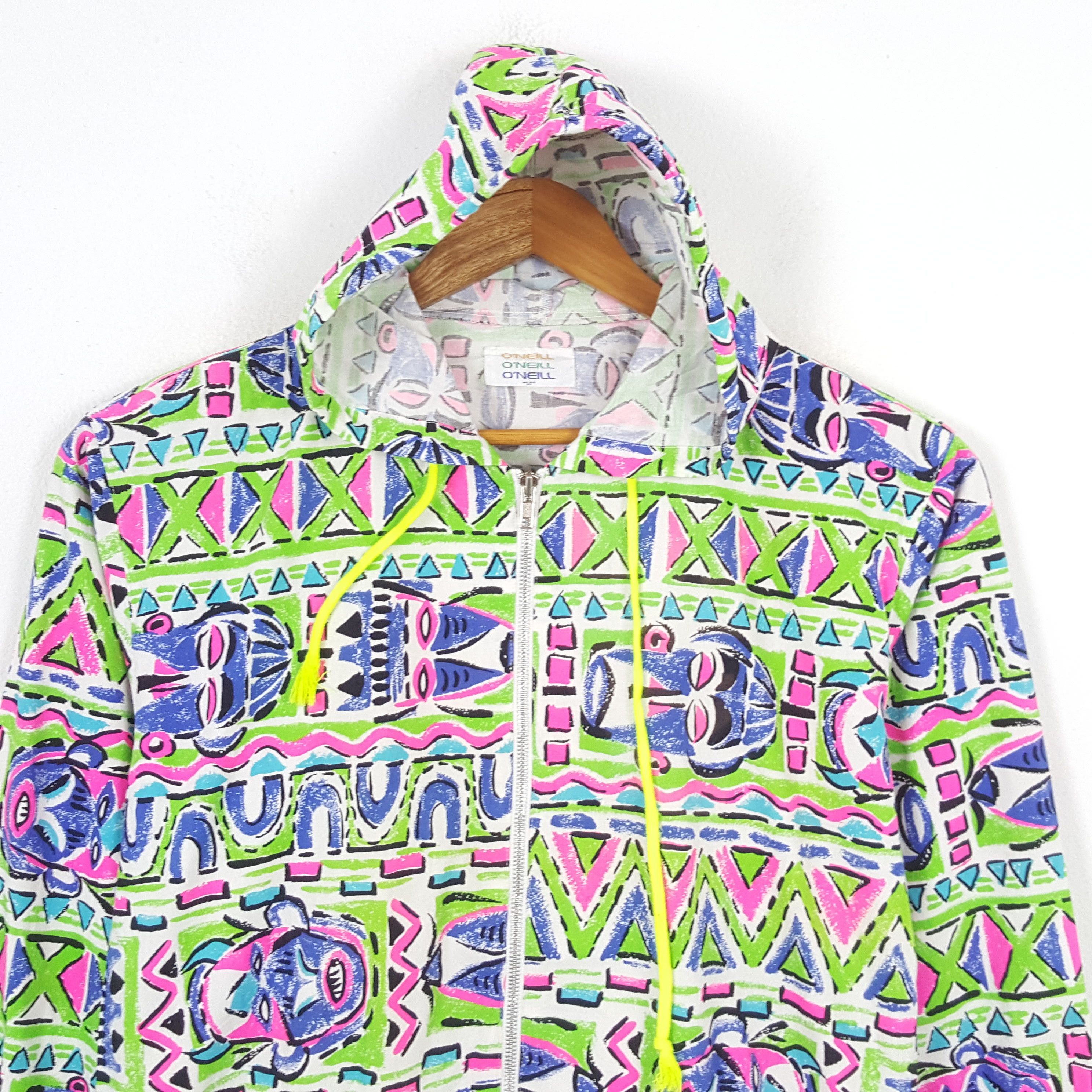 Japanese Brand × O'Neill × Vintage Vintage O'NEILL Sportswear Brand Style Windbreaker Hoodies Size US M / EU 48-50 / 2 - 2 Thumbnail