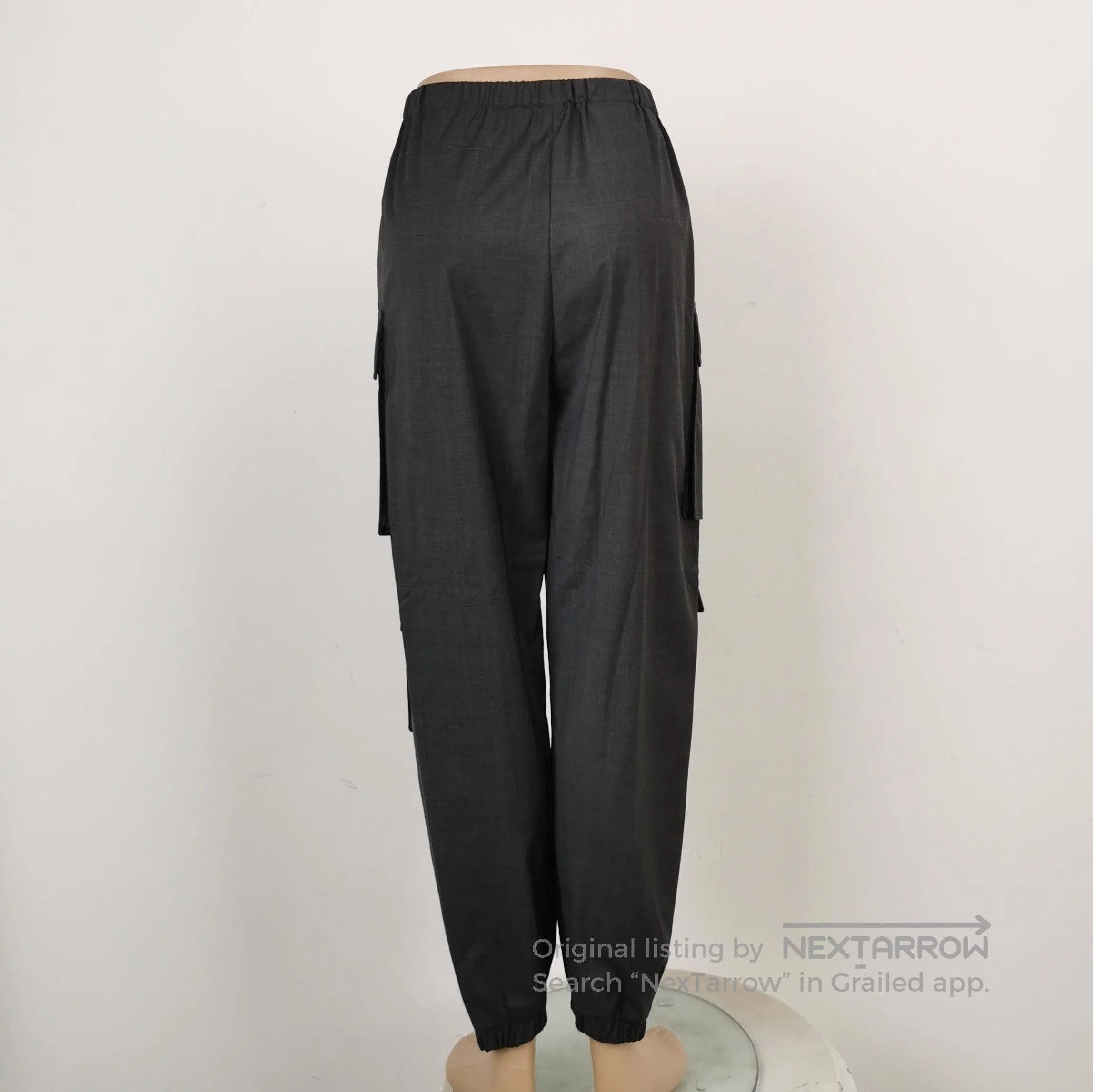 Prada Prada Wool Cargo Pants in Black . Size 39" - 2 Thumbnail