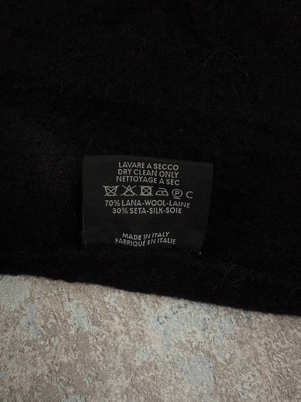 Gucci Gucci Wool And Silk Black Rectangle Scarf Size ONE SIZE - 12 Thumbnail