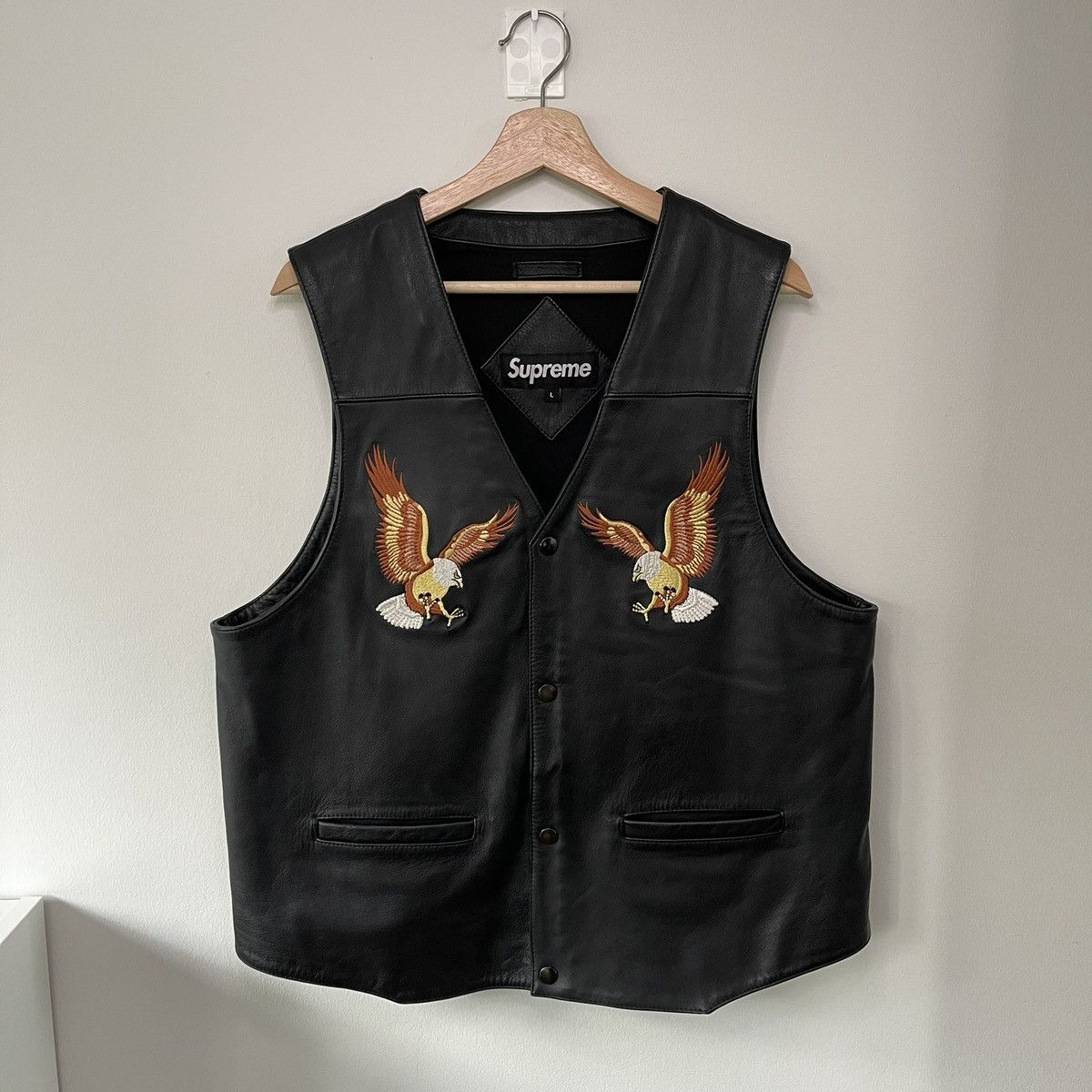 トップス Supreme Toy Machine Faux Leather Vest L Supreme/Toy Machine Faux Leather Vest | Supreme 24ss