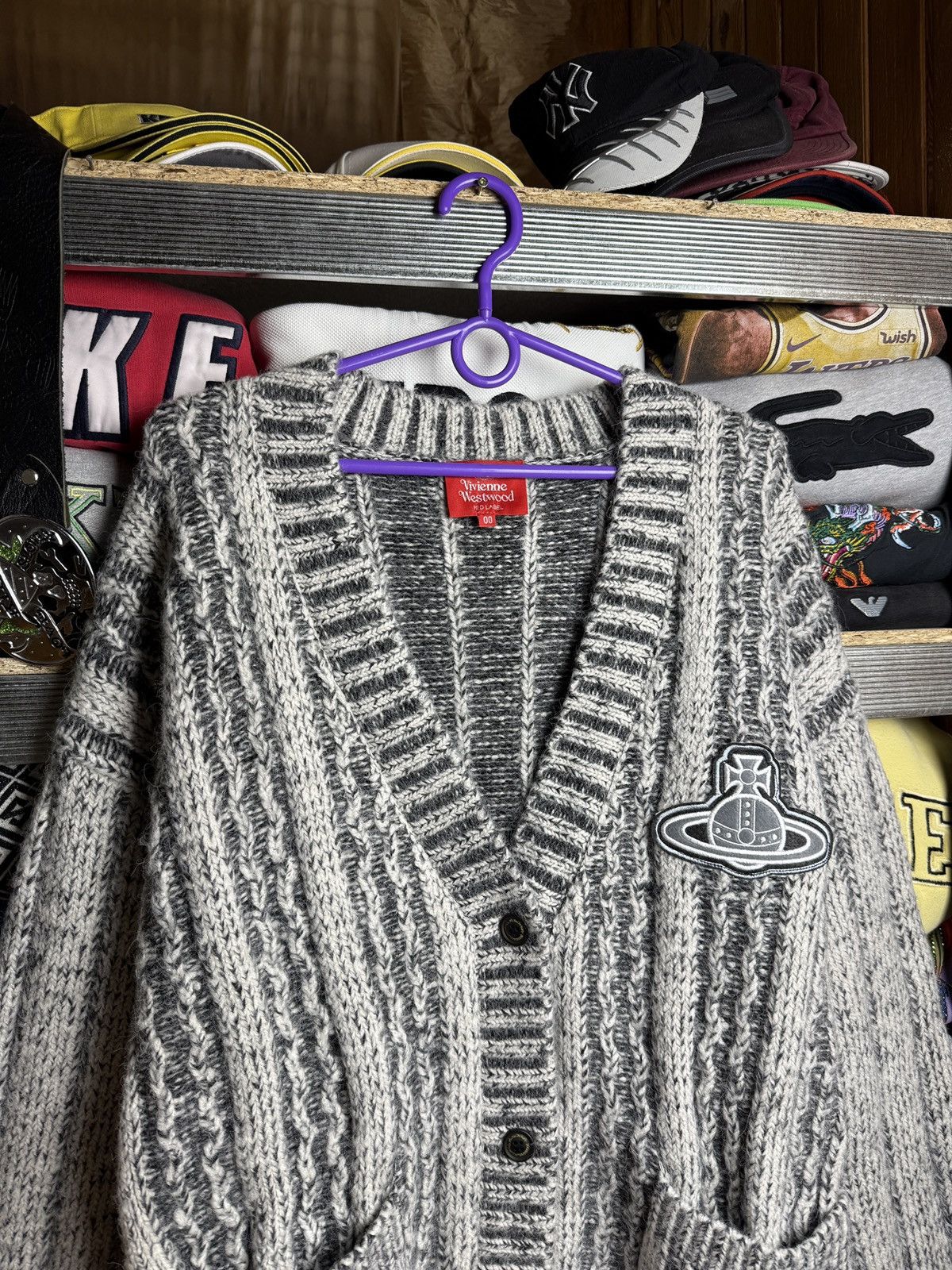 Vivienne Westwood Vivienne Westwood cardigan Sweater Big Logo Luxury Y2K Size US L / EU 52-54 / 3 - 3 Thumbnail
