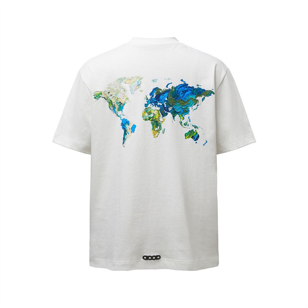 Japanese Brand Men's Street Pure Cotton T-Shirt with Letter Graffiti Print Size US M / EU 48-50 / 2 - 1 Thumbnail